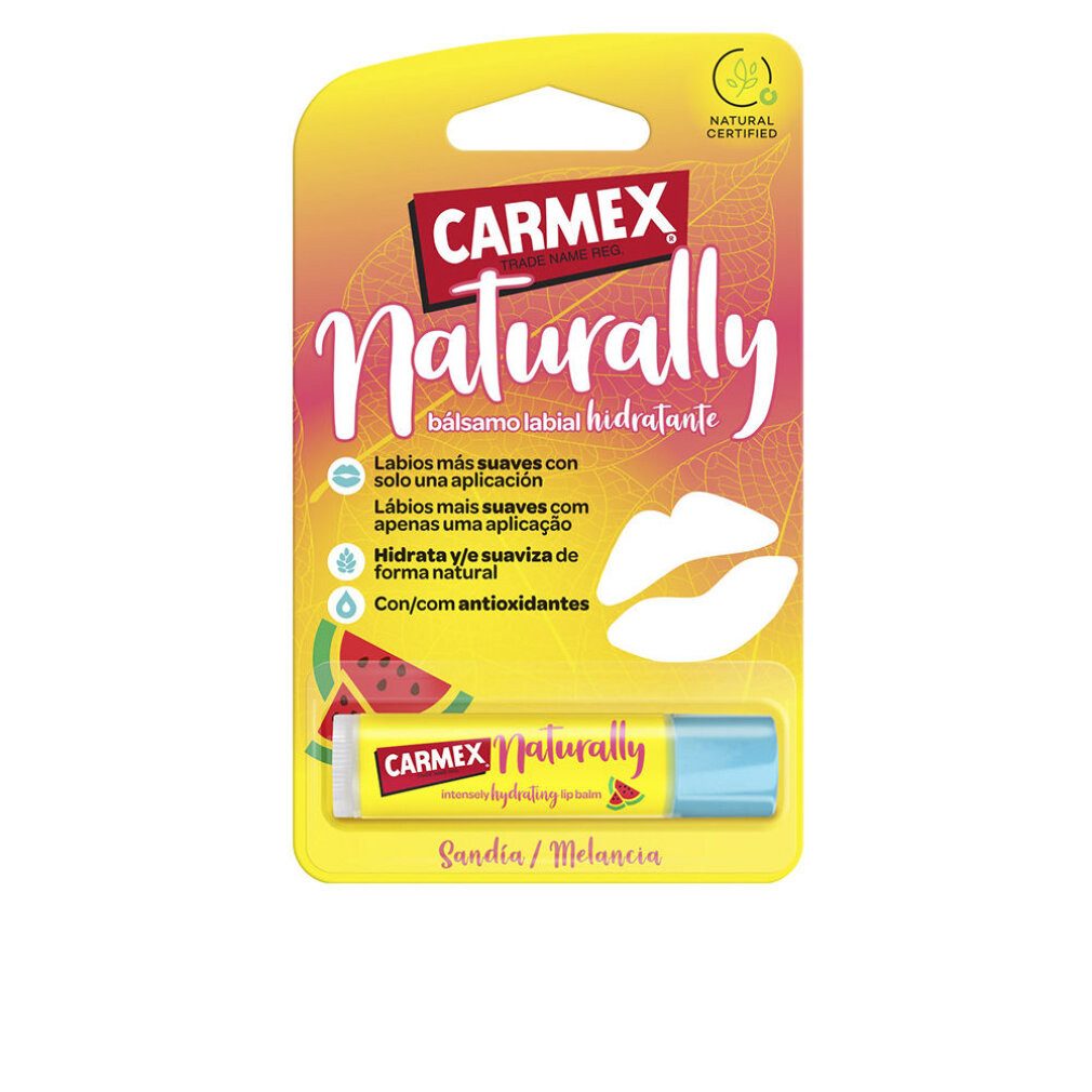 Carmex Lippenpflegemittel NATURALLY feuchtigkeitsspendende Lippenbalsam-Stift #Wassermelone 1 u