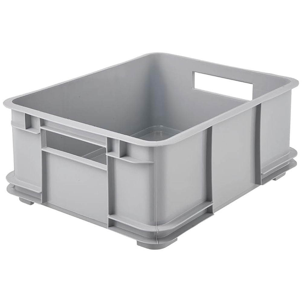 keeeper Aufbewahrungsbox keeeper Euro-Box Bruno L 43x35x17,5 cm 20,5 Ltr. Eco Stone Grey Stapel