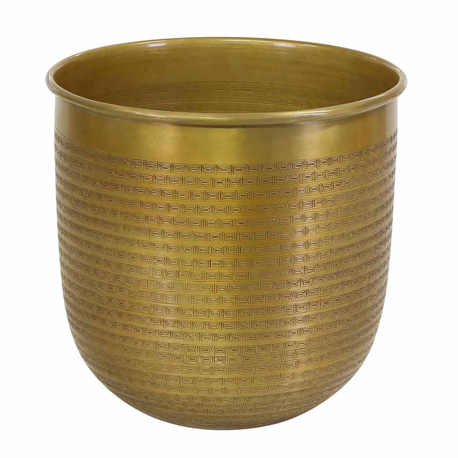 Casa Moro Pflanzkübel Orientalischer Blumentopf Barcelona Gold Aluminium Pflanzgefäß (Einzeln in den Größen S, M, L, XL oder im Set, Metall Pflanztopf Übertopf - Pflanzentopf), Kunsthandwerk mit Hammerschlag verziert. Reduzierter Preis € 49,90. Unverbindliche Preisempfehlung € 69,90, (€ 49,90 pro 1 Stk)