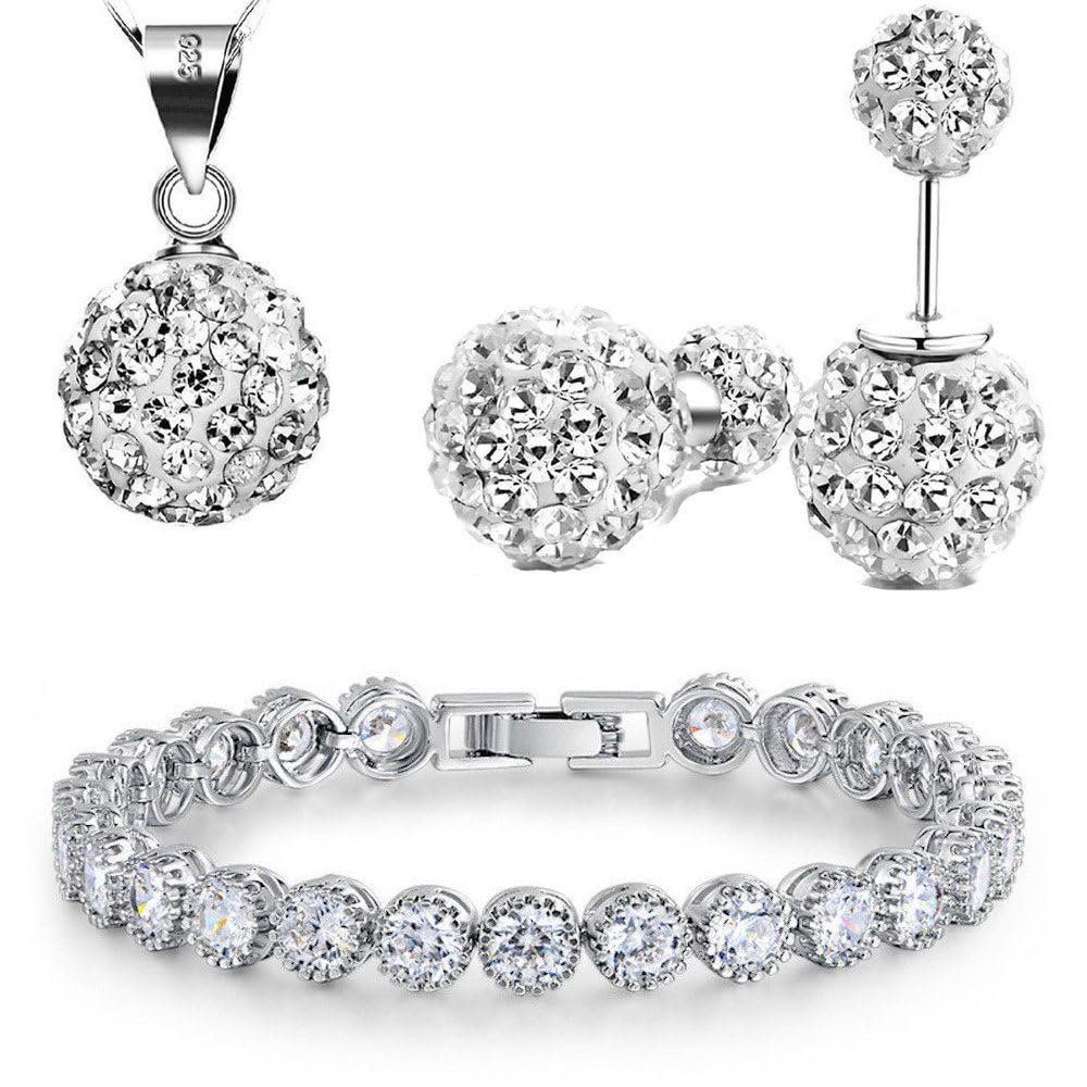 Kim Johanson Schmuckset Evelyn (Set, 3-tlg), mit Zirkonia, aus 925 Silber u günstig online kaufen