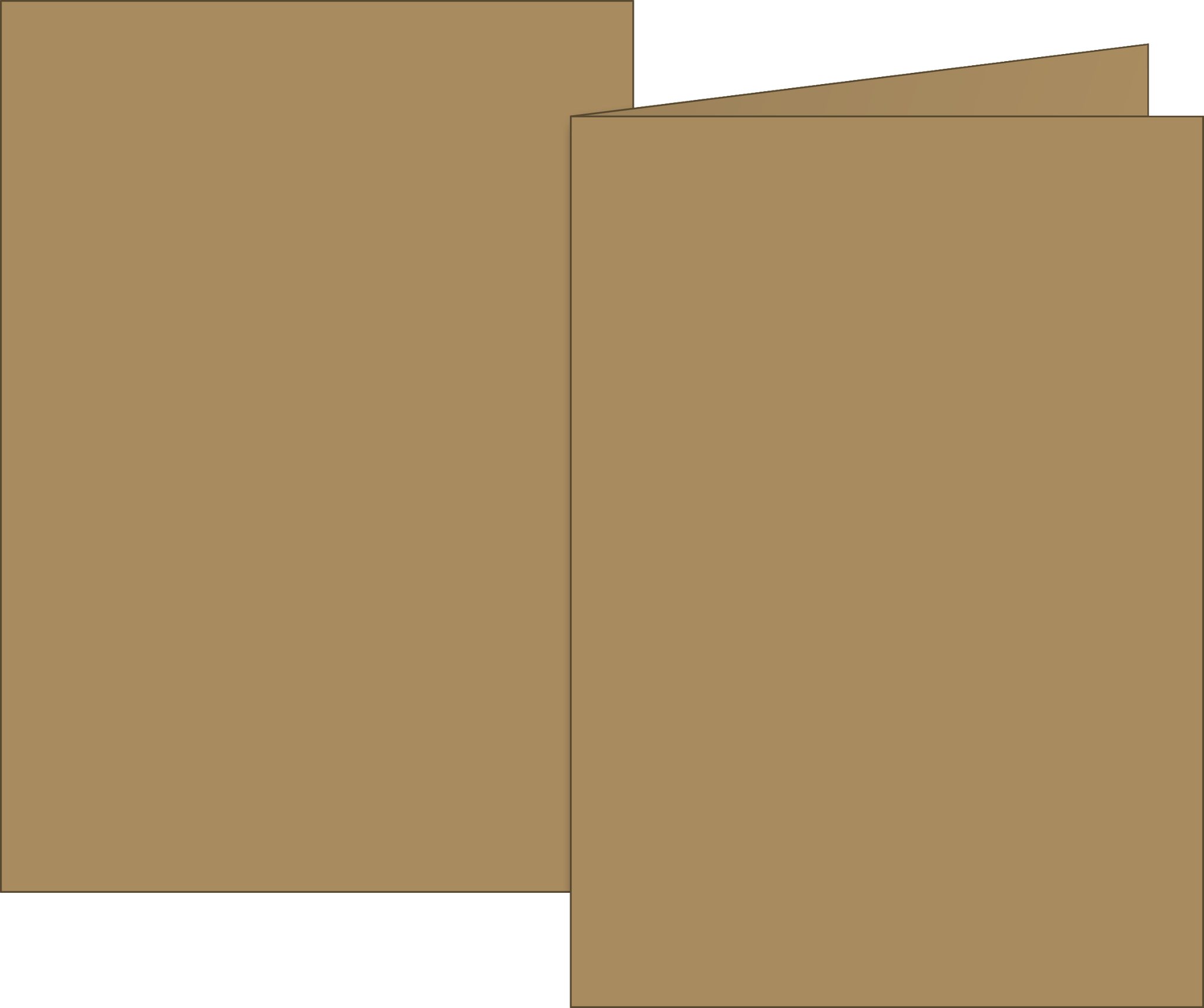 BRUNNEN Поздравительные открытки Klappkarte Universalpapier, A6 105×150 mm 160 g/m² sand 10 Stück