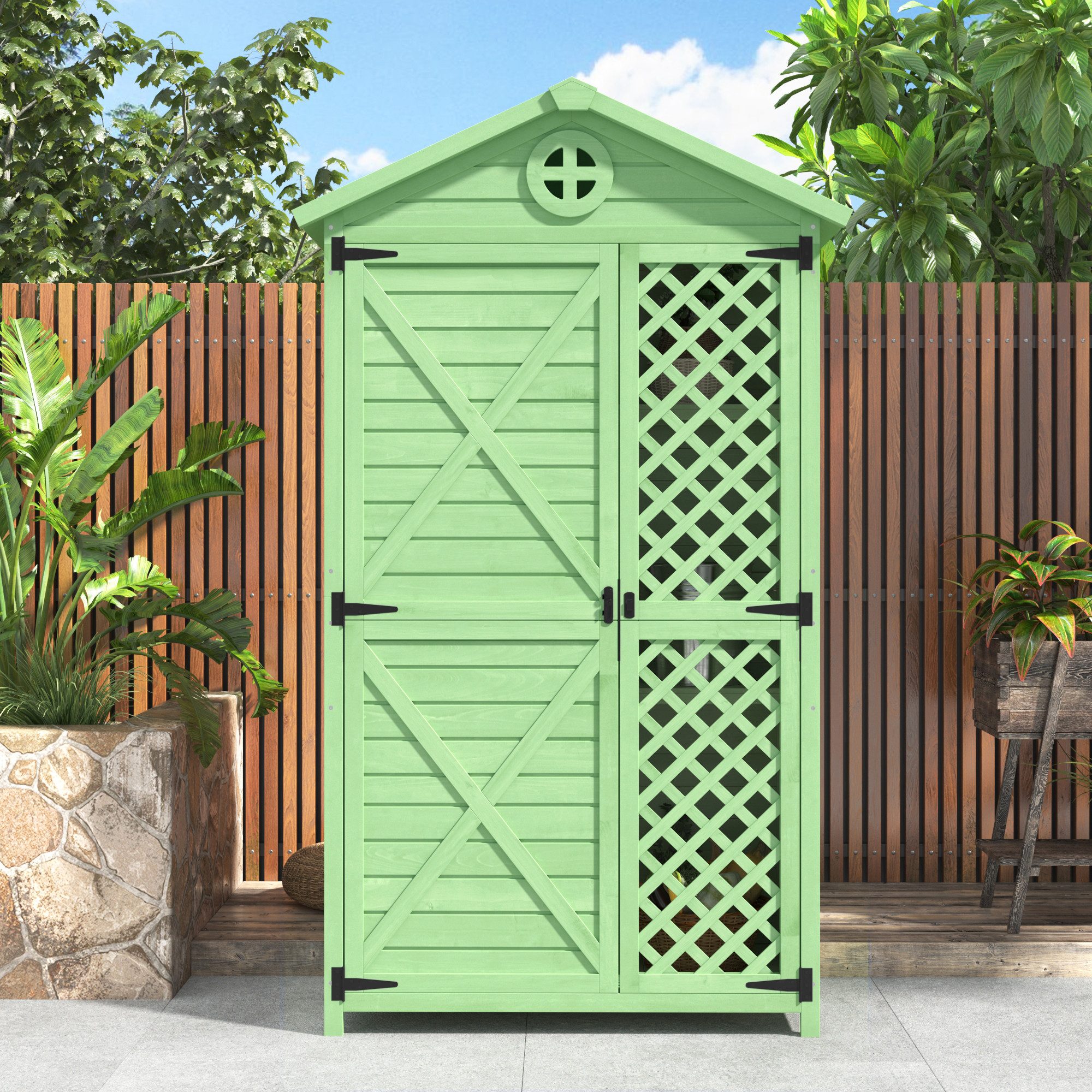 Flieks Garten-Geräteschrank, BxT: 90x56.5 cm, Gartenhaus günstig online kaufen