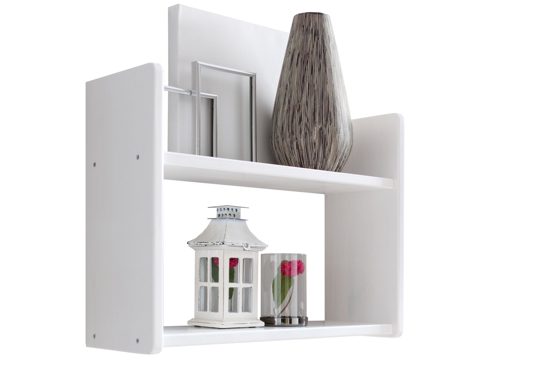 Ticaa Wandregal Wandregal Hängeregal Kiefer Weiß, in verschiedenen Variante günstig online kaufen