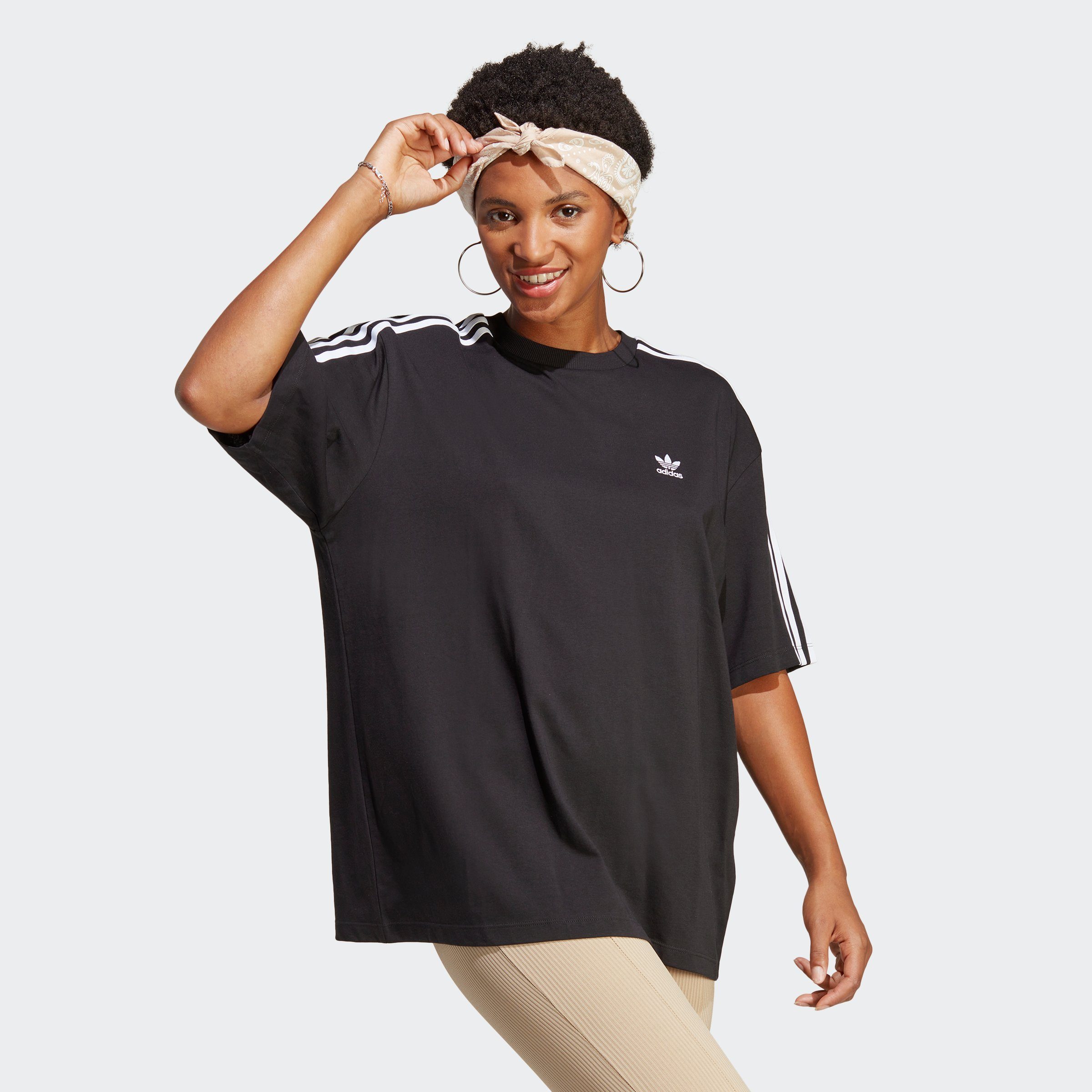 adidas T-Shirt ADICOLOR Originals OVERSIZED Black CLASSICS