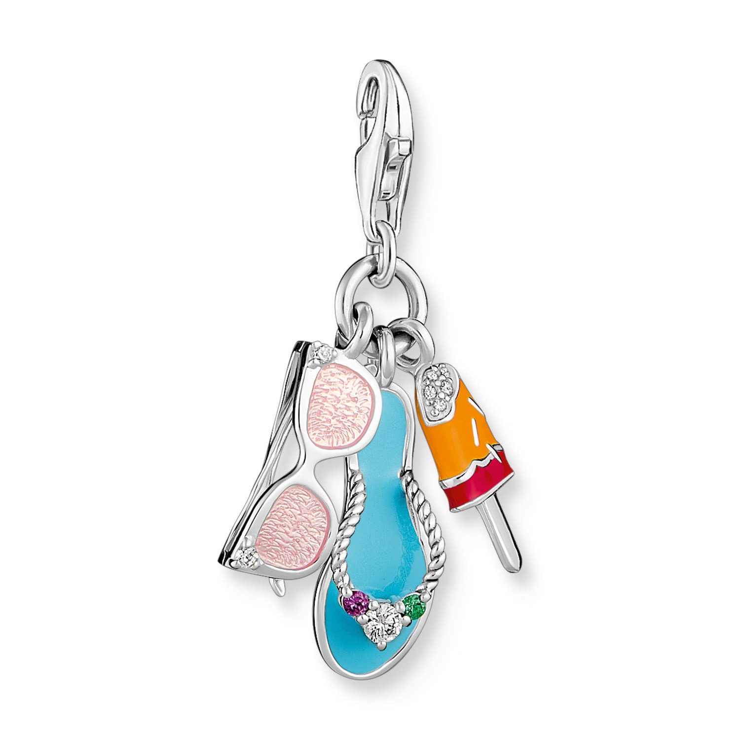 THOMAS SABO Kettenanhänger Charm- Sonnenbrille, Badesandale, günstig online kaufen