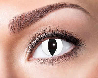 Eyecatcher Motivlinsen Farblinsen - 3-Monats-Kontaktlinsen, m10 - Black