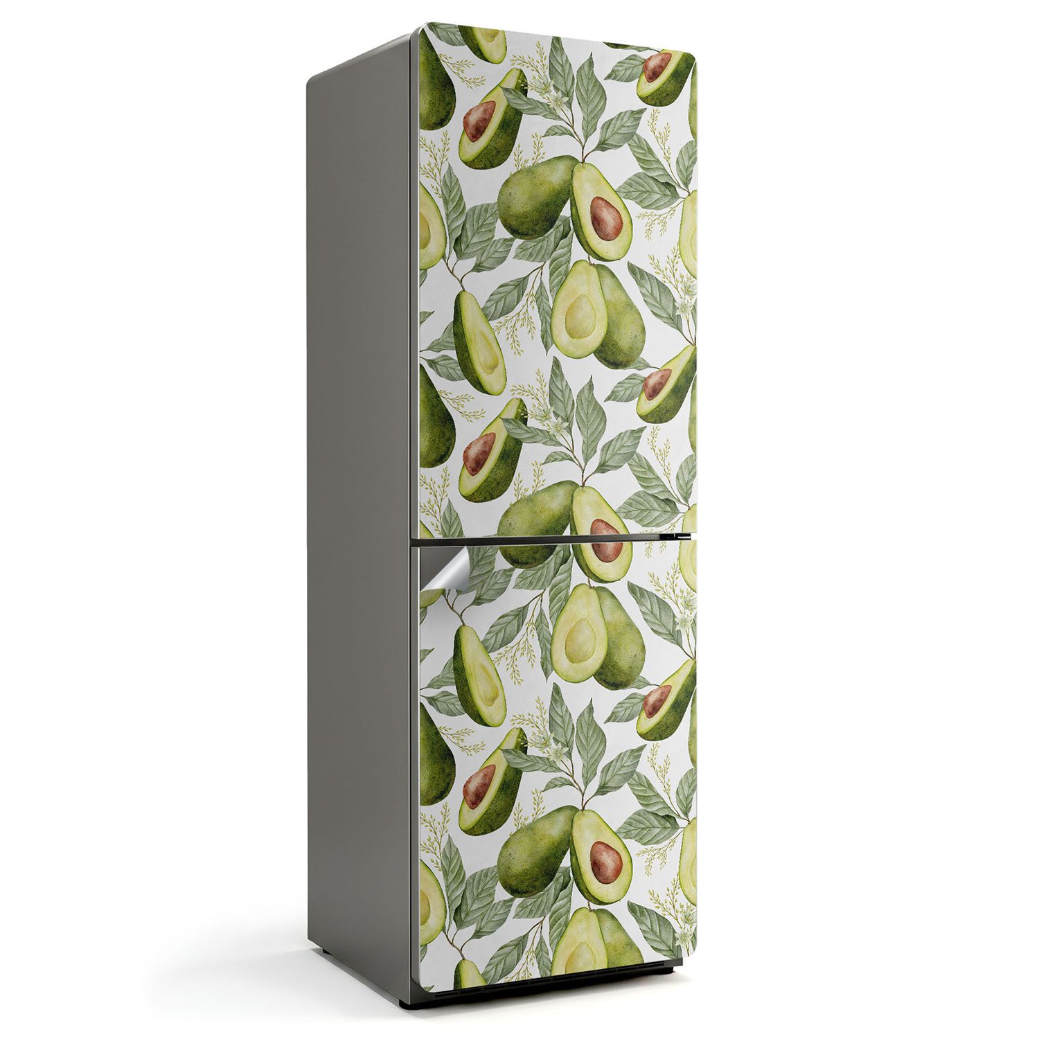 Möbelfolie Grün Selbstklebend Tür Kühlschrank Aufkleber, Avocado & Blätter