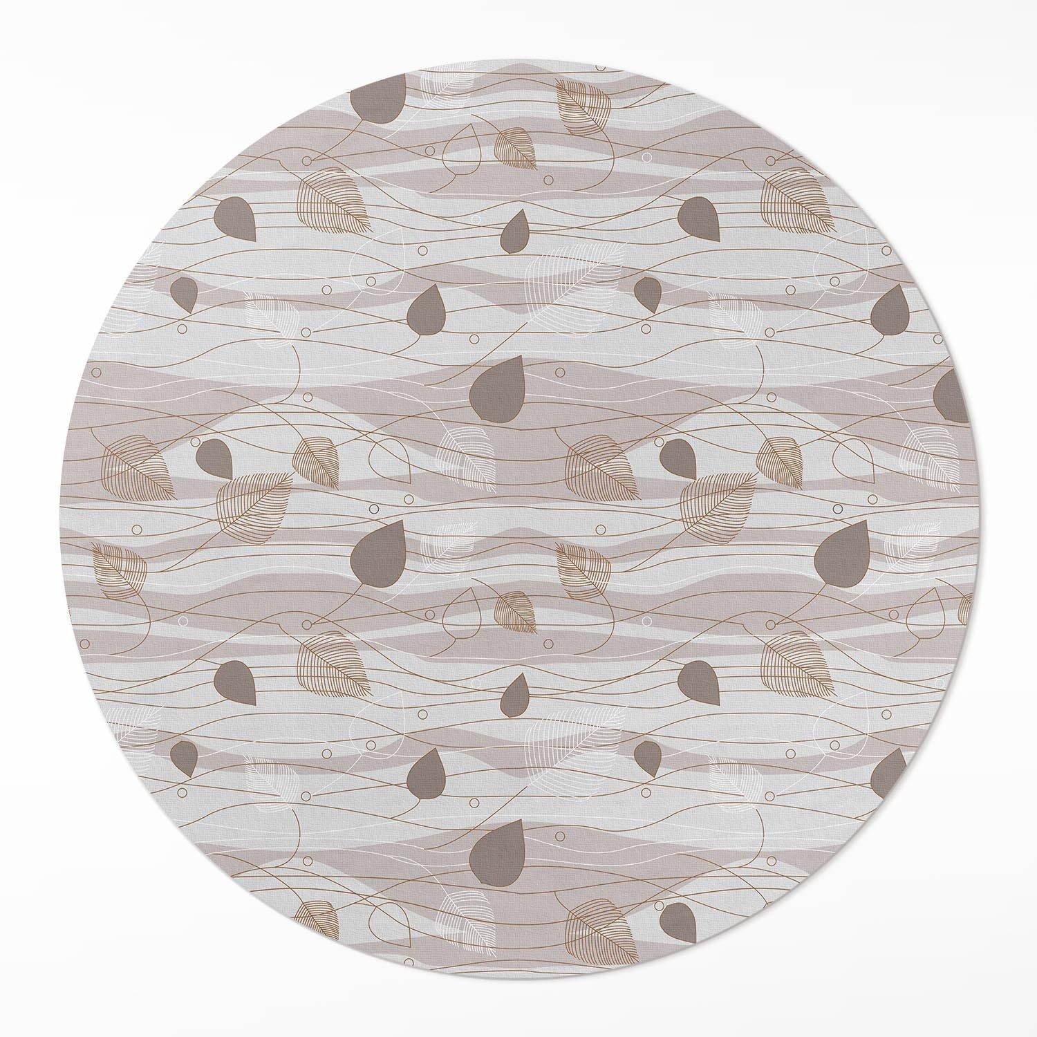 Tulup Vinylteppich Teppich Pvc Abstrakte Blätter Teppich Auf Pvc Vinyl Tepp günstig online kaufen