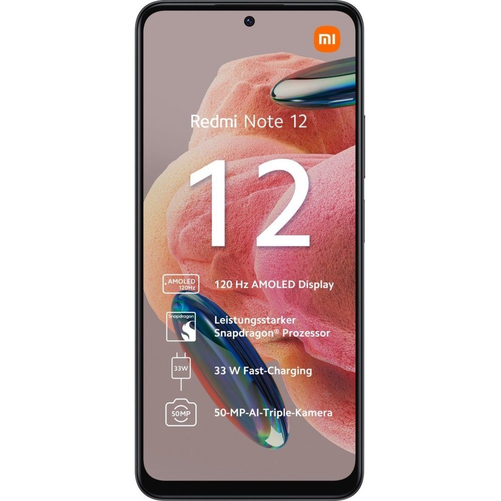 Speicherplatz) Zoll, / 12 Smartphone GB - Redmi Xiaomi (6,7 256 - 8 GB 256 GB Smartphone onyx Note gray