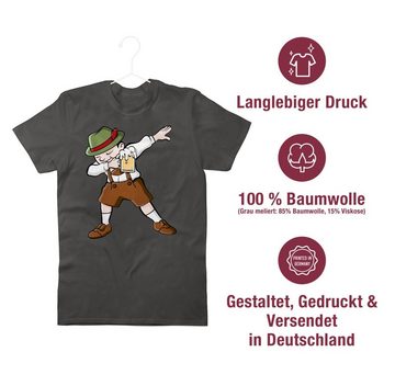 Shirtracer T-Shirt Dabbing Bayern Lederhosen Mode für Oktoberfest Herren