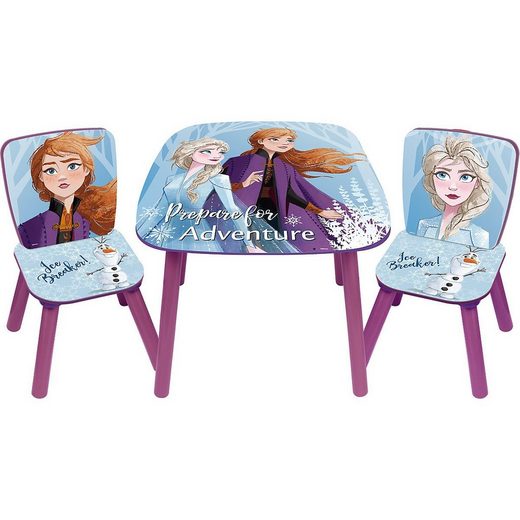 Disney Frozen Kindersitzgruppe »Kindersitzgruppe Frozen 2, Tisch & 2 Stühle«