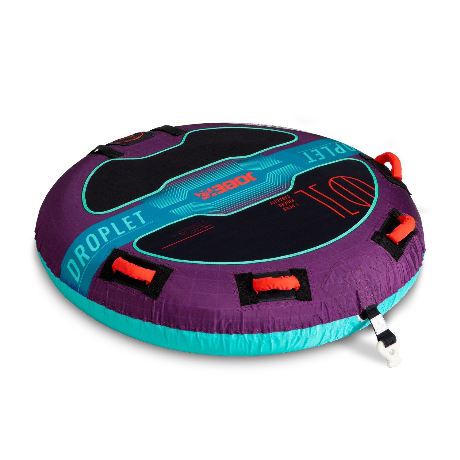 Jobe Wellenreiter Jobe DROPLET TOWABLE 1 Persoen Tube Decktube Schleppring Funtube Boot