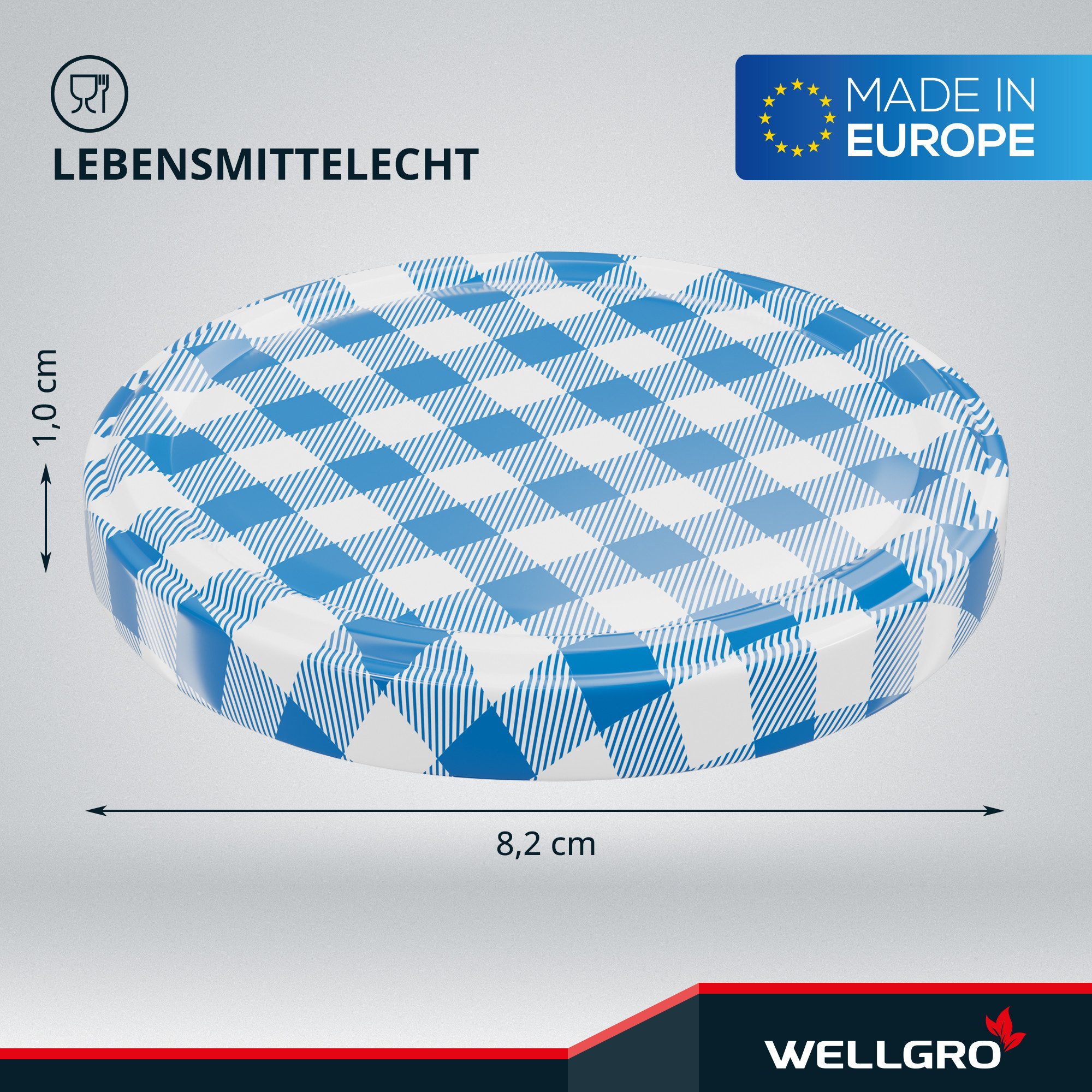 Wellgro Vorratsglas Einmachdeckel TO 82 - Twist-Off-Deckel, (100-tlg) – Bild 2 von 5