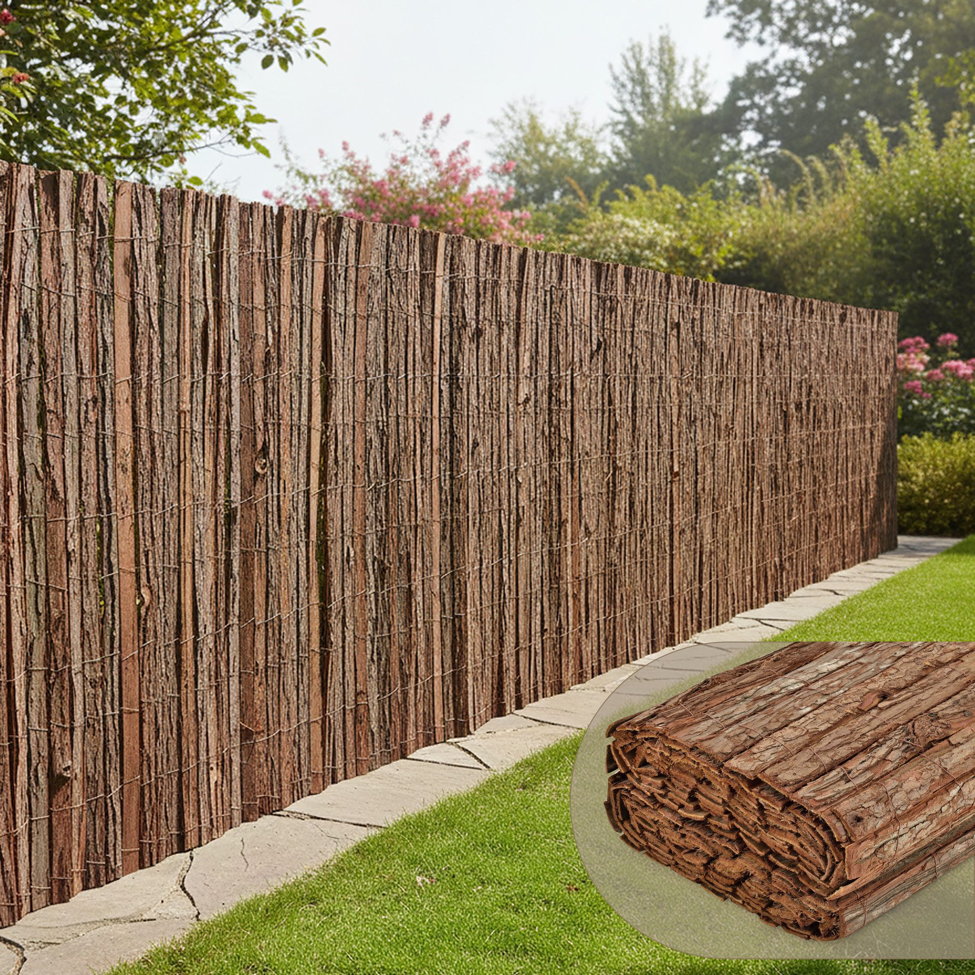 casa.pro Gartenzaun, »Zamora« Rindenmatte 150 x 500 cm