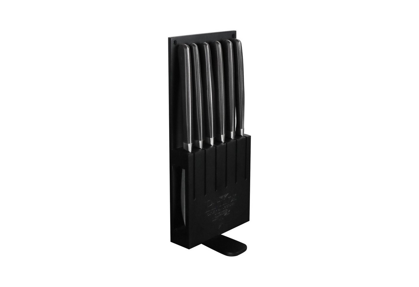 PINTINOX Steakmesser KOBE mit Sägeschliff, im 6er Set mit Halter (6 Stück)