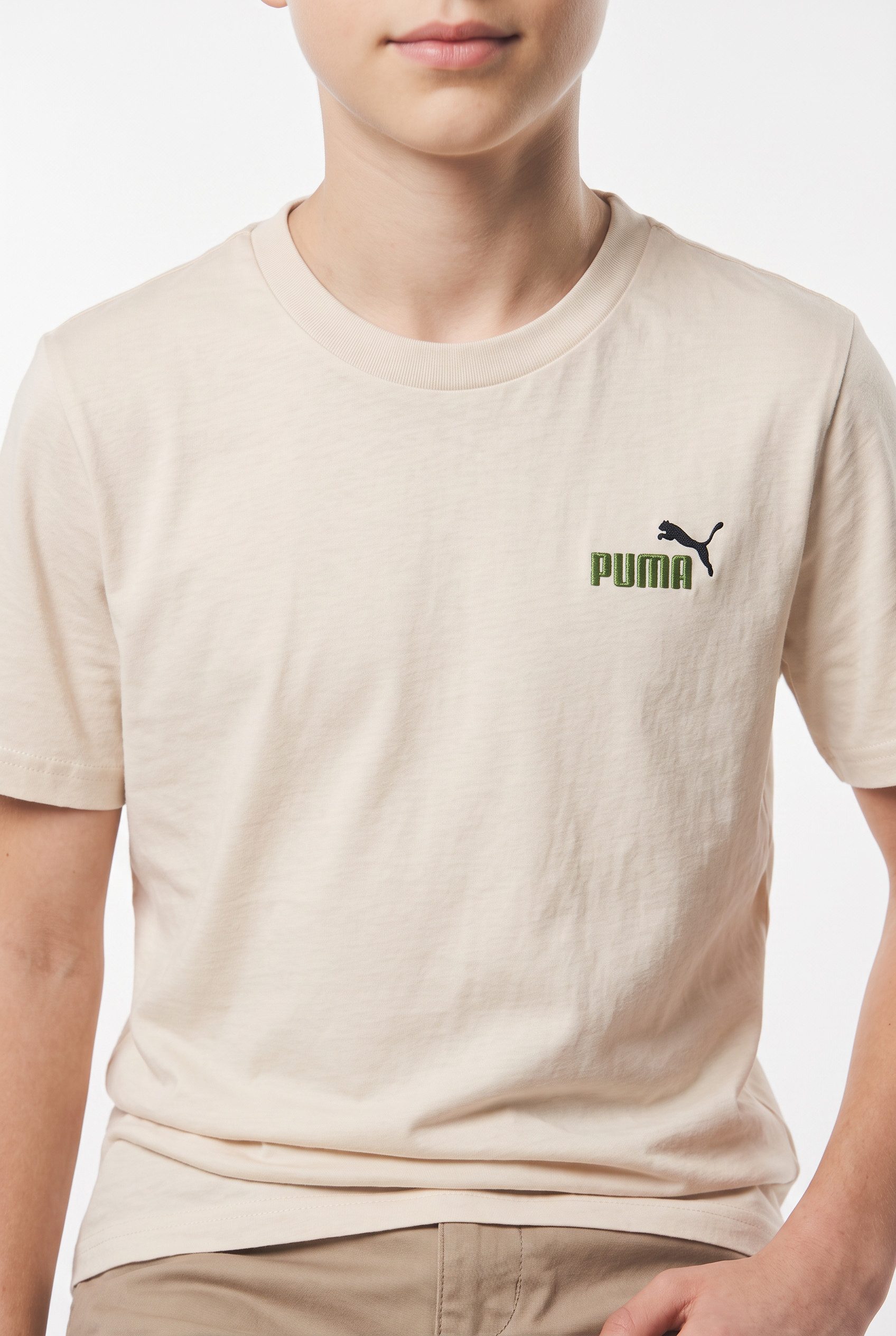 PUMA T-Shirt ESS 2 COLOR SMALL NO 1 LOGO TEE B mit Rundhalsausschnitt, Kurzarm, ohne Kapuze, mit gesticktem Logo – Bild 3 von 5