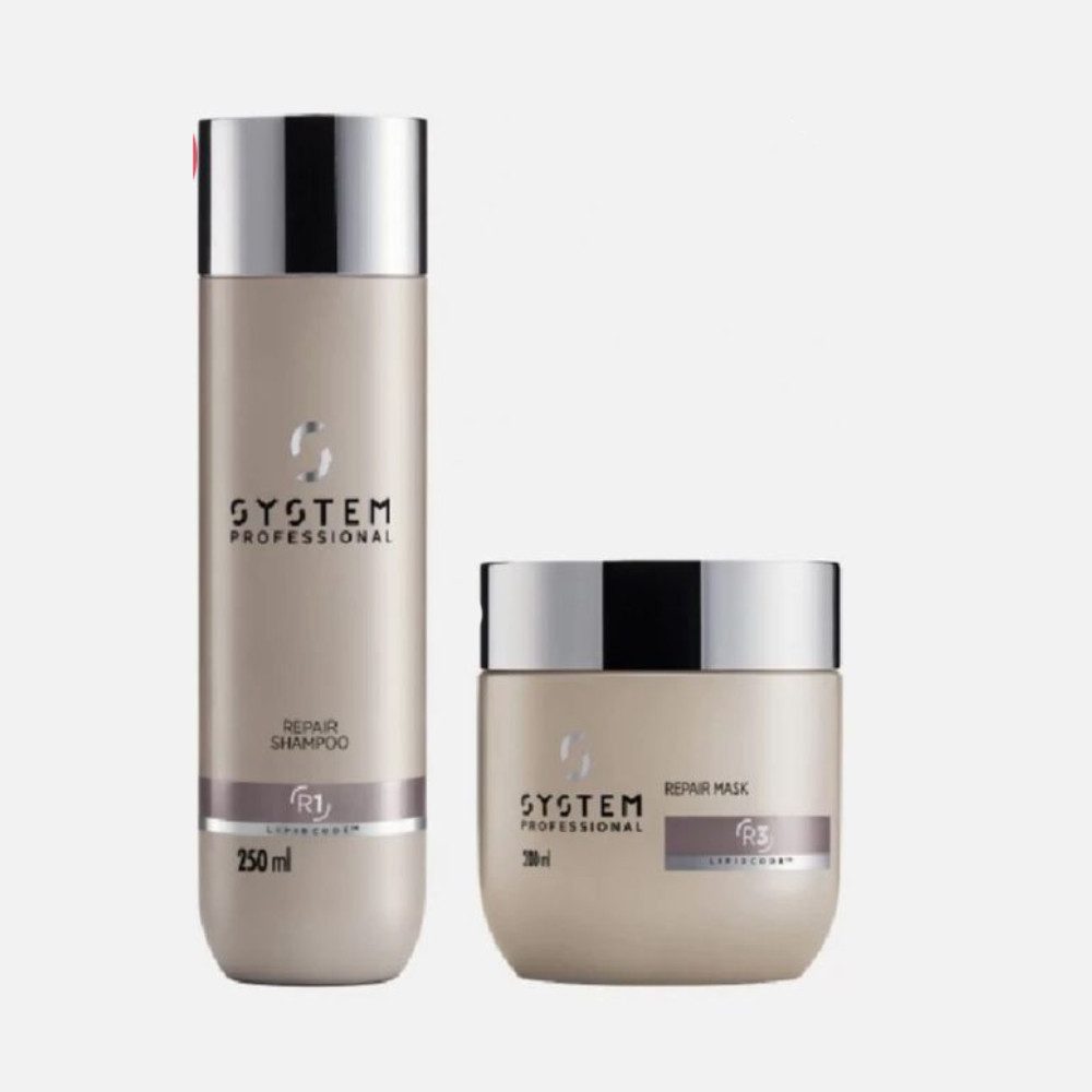 System Professional Haarpflege-Set System Professional Repair Set – Shampoo 250 ml + Haarmaske 200 ml, 2-tlg., Shampoo - Maske, reichhaltig
