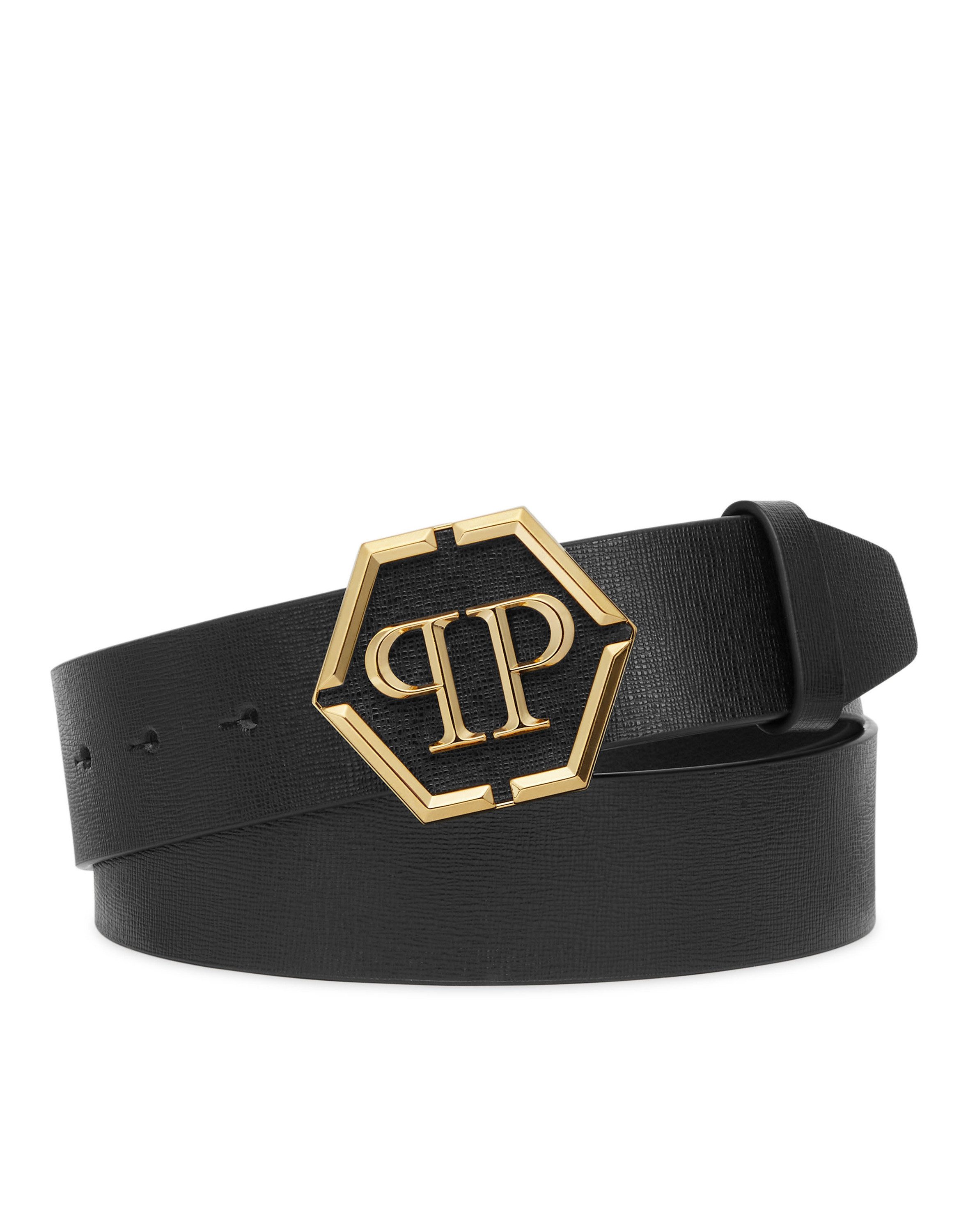 PHILIPP PLEIN Ledergürtel Hexagon