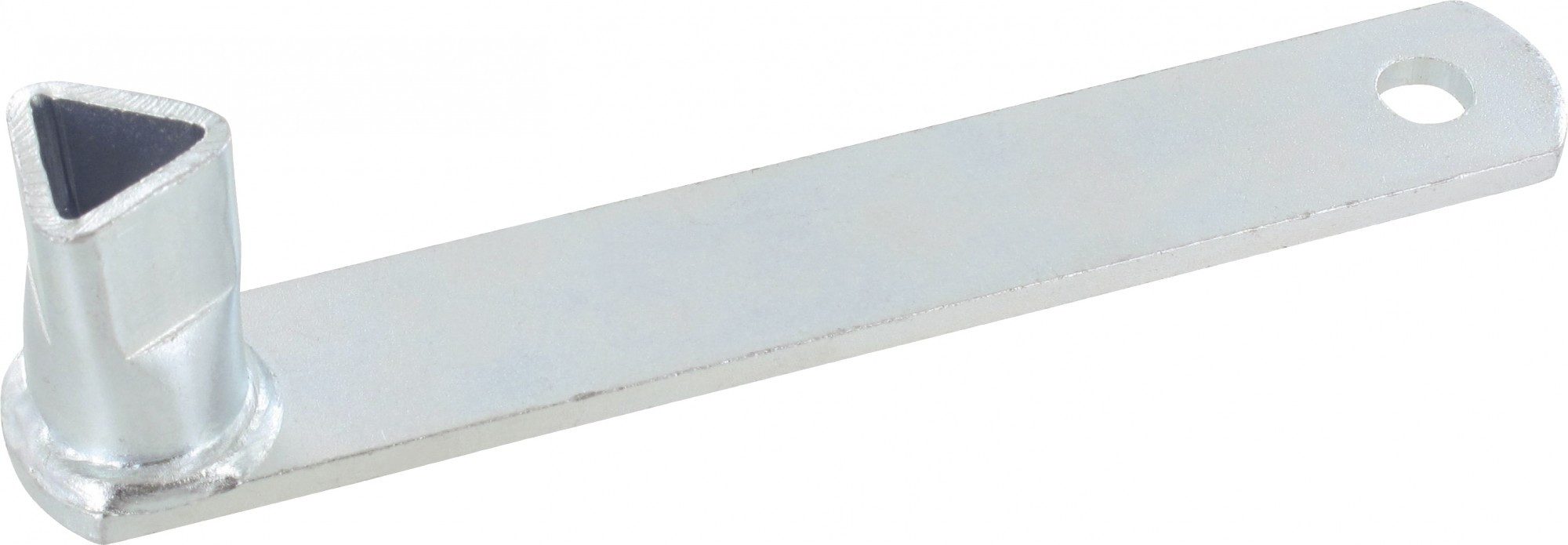 Triuso Absperrpfosten Dreikantschlüssel M12 verzinkt für umklappbare Poller, zum Öffnen aller Absperrpfosten mit Dreikantverschluss