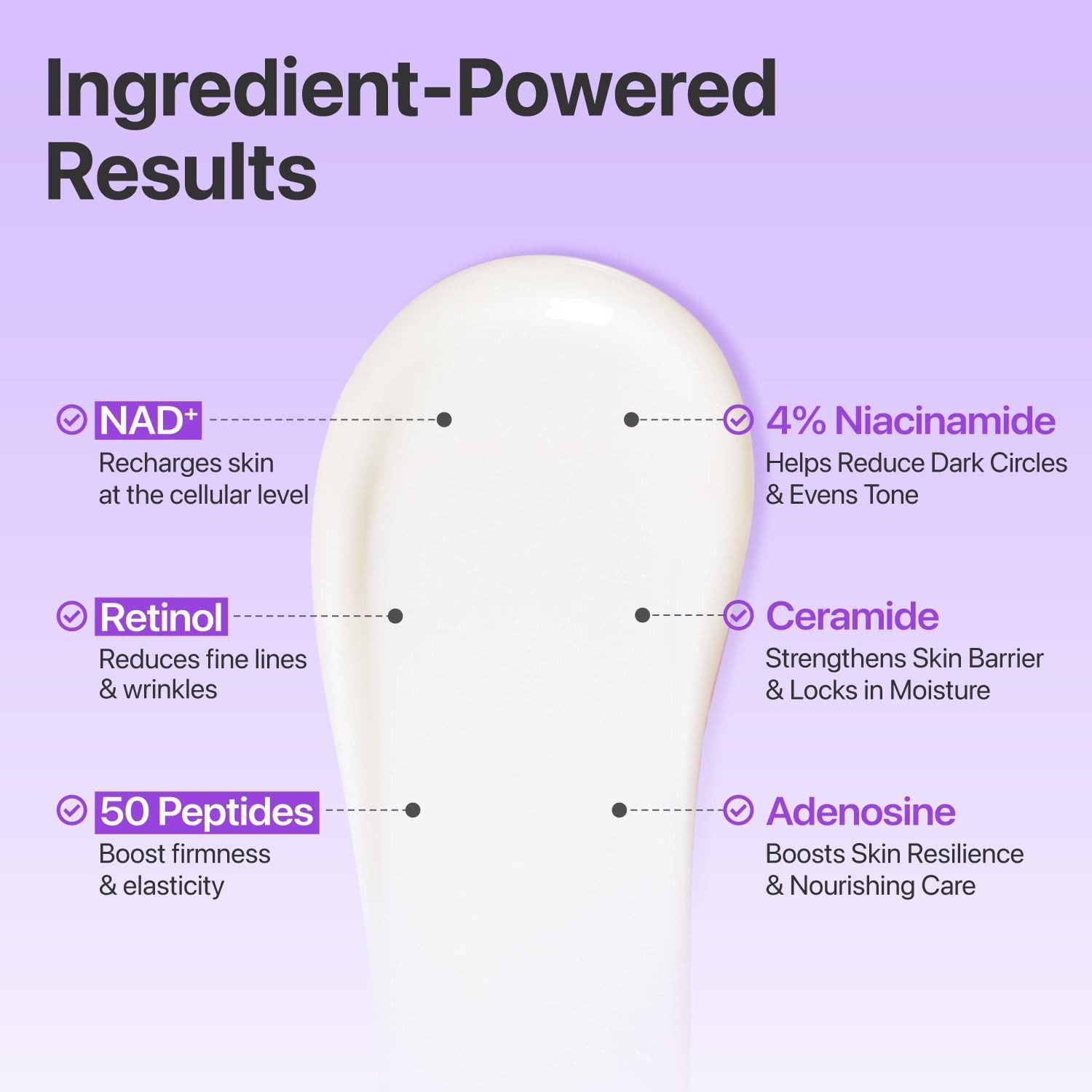 numbuzin Anti-Aging-Augencreme No.9 NAD+ Retinol Volumetox Augencreme 9,8 ml, mit NAD+, Retinol & 50 Peptiden – Anti-Aging, alle Hauttypen
