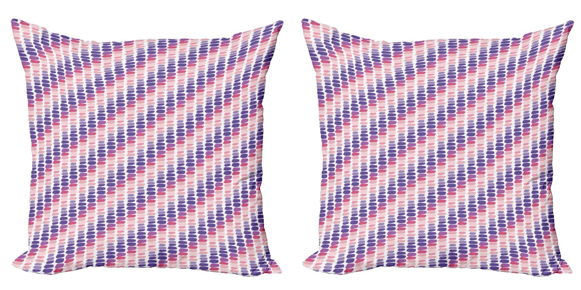 Abakuhaus Brush (2 Modern Gradient Abstrakt Stroke Kissenbezüge Digitaldruck, Stück), Doppelseitiger Accent