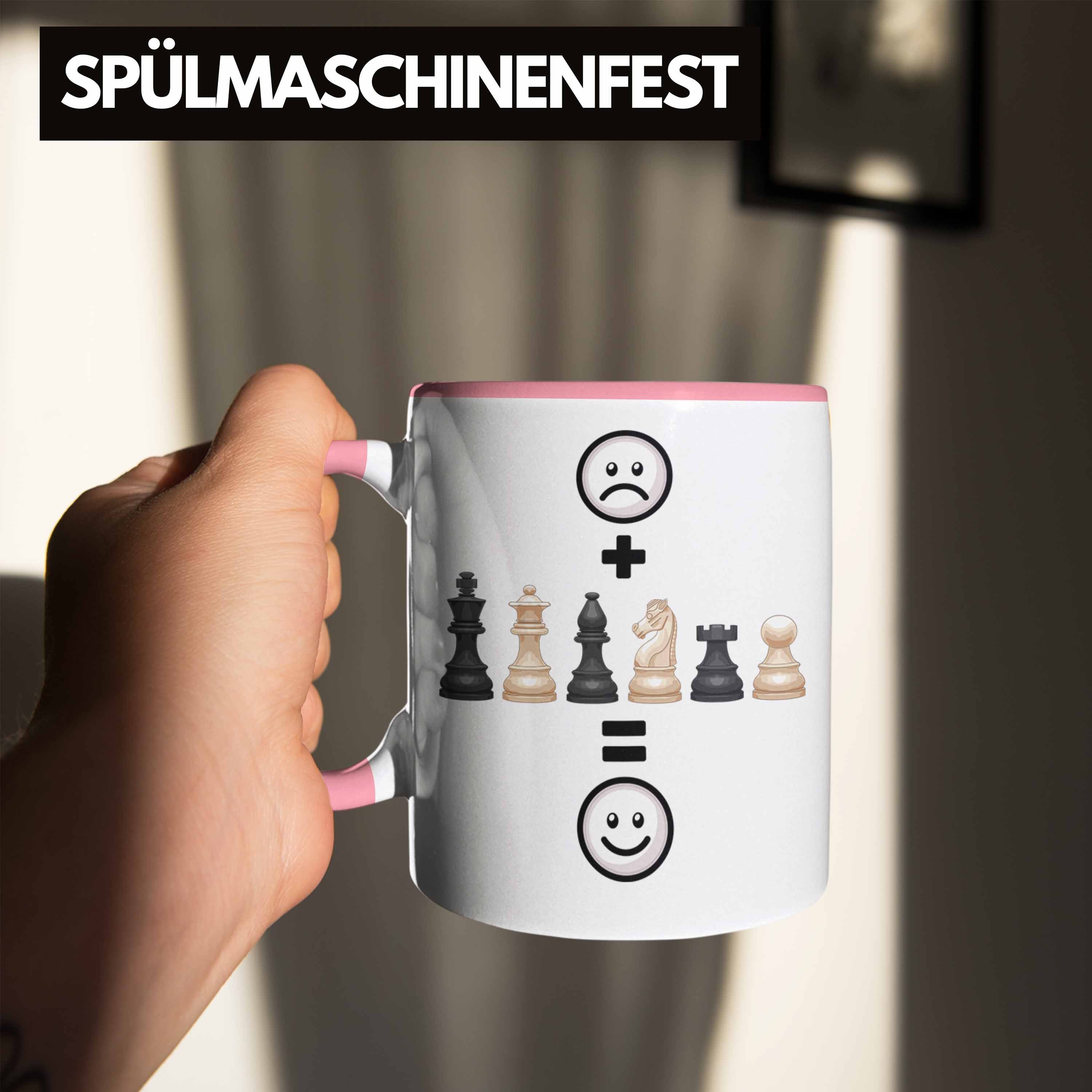 für Geschenkid Tasse Trendation Schach-Spieler Geburtstag Tasse Schach Lustige Rosa Geschenk