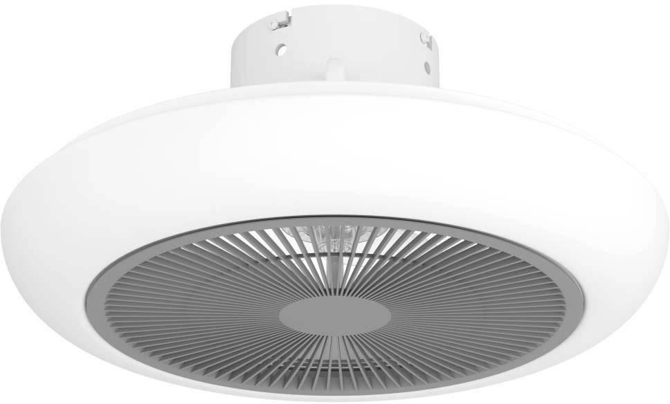 EGLO LED Deckenleuchte SAYULITA, CCT - über Fernbedienung, Dimmfunktion, Fernbedienung, Infrarot inkl., Timerfunktion, LED fest integriert, warmweiß - kaltweiß, Ventilator Decke dimmbar, weiß, Fernbedienung, Timer, Ø 45,5 cm