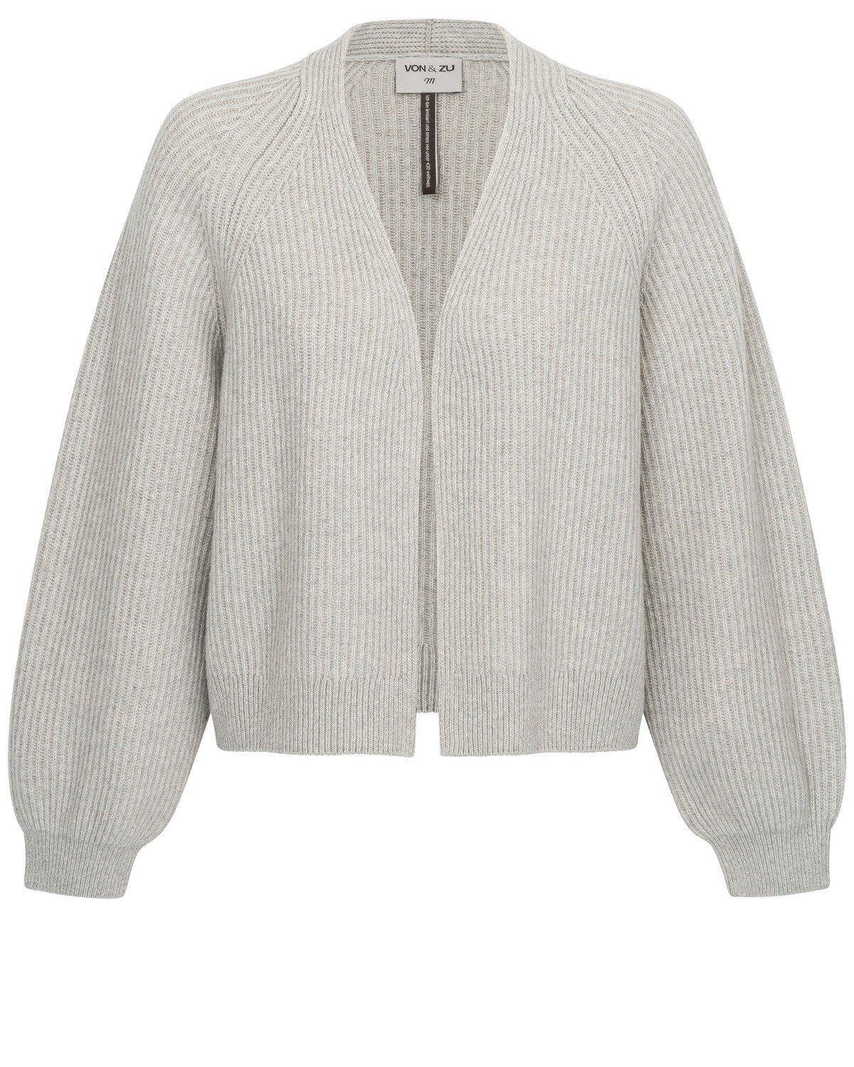 VON & ZU Strickjacke Offener Cardigan