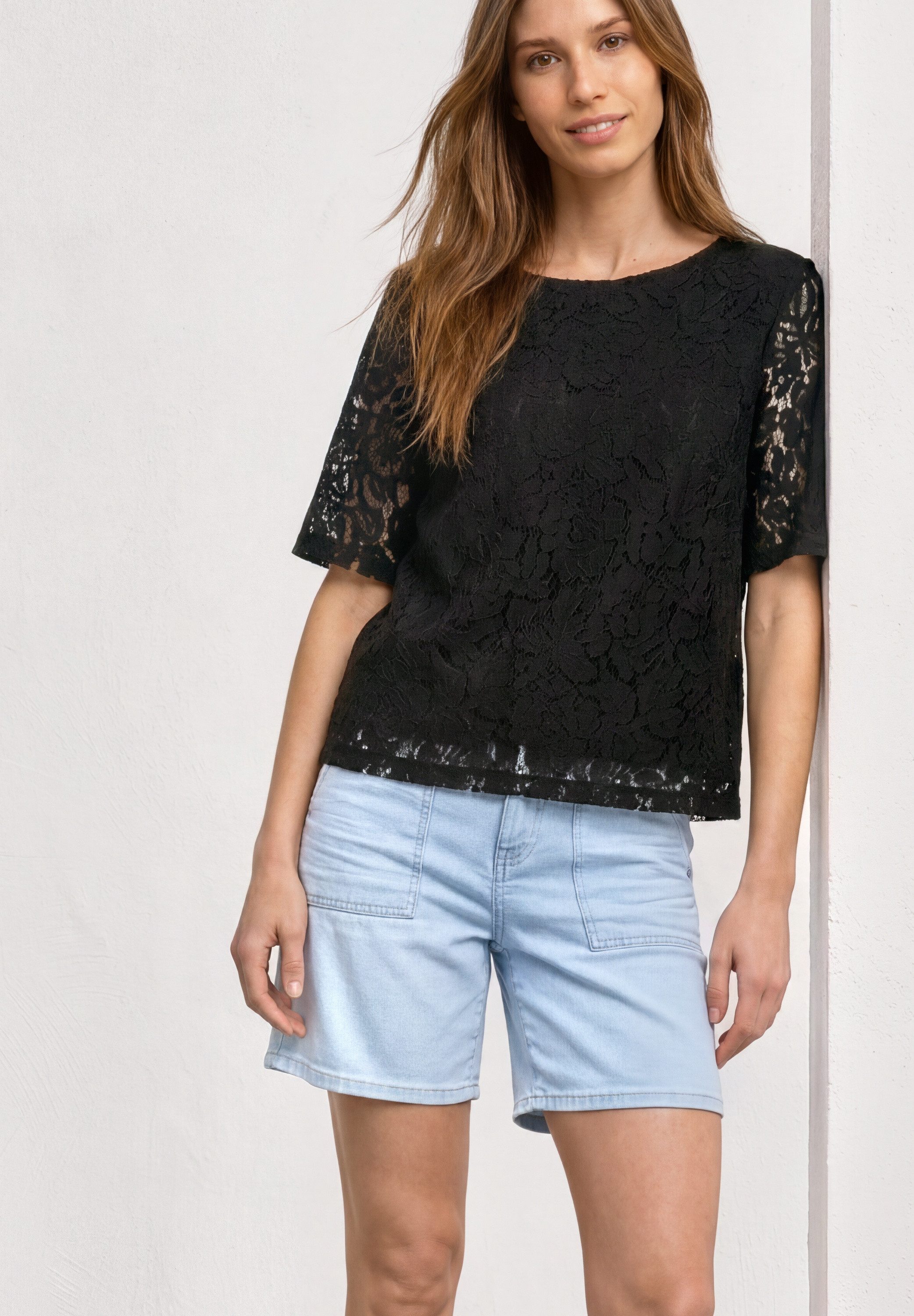 STREET ONE 2-in-1-Shirt mit Spitze