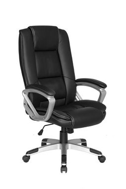 Homexperts Bürostuhl Daryl, Kunstleder Schwarz, B72.5xH125xT64cm