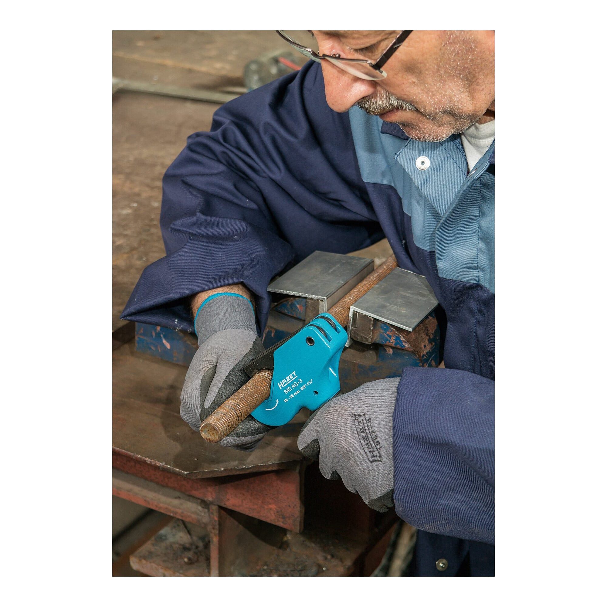 HAZET Gewindebohrer HAZET Universal-Gewinde-Nachschneider 842AG-3
