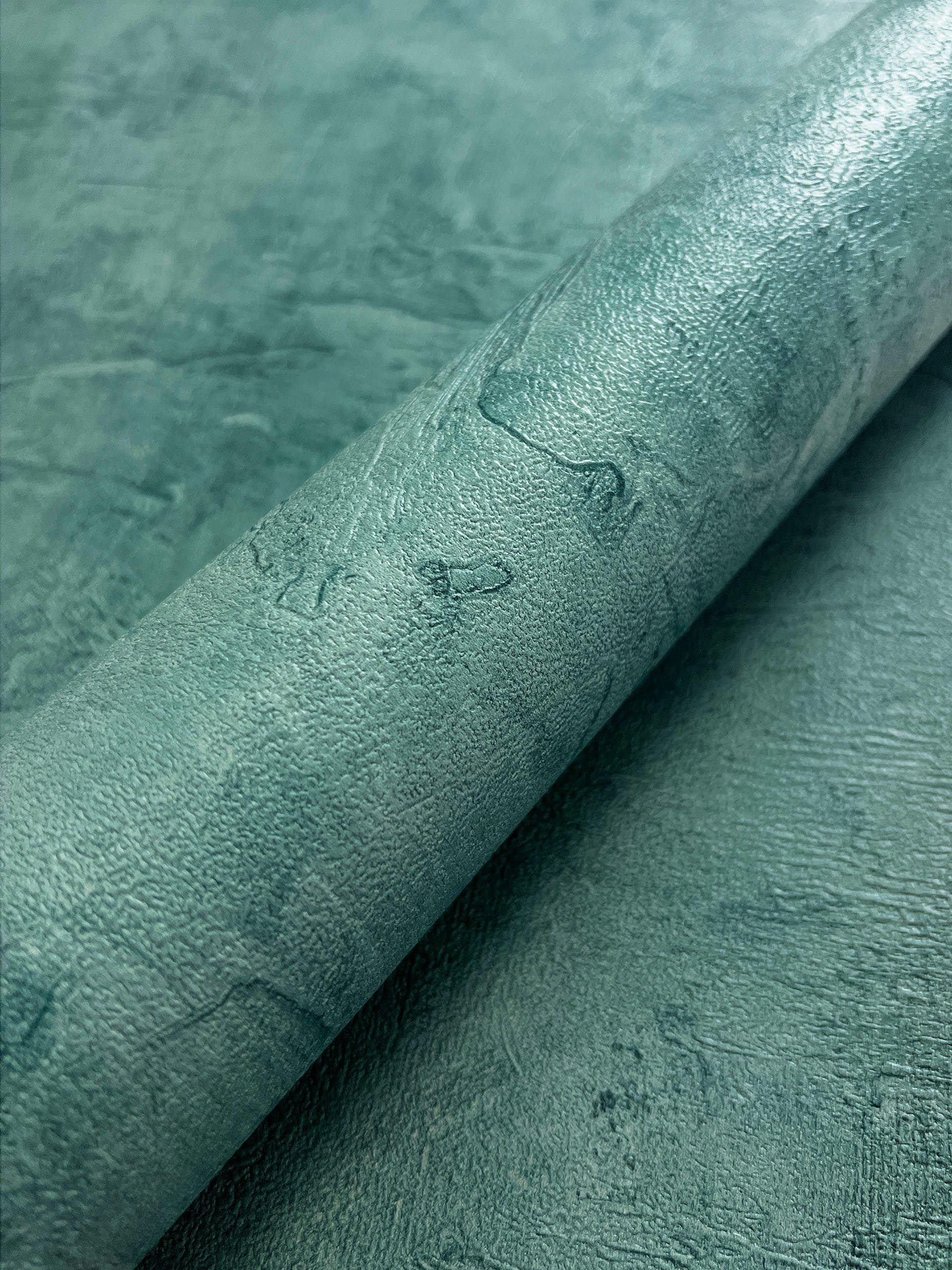 Newroom Vliestapete Milya Petrol Tapete Betontapete Beton,Zement,Putz-Optik, Petrol Tapete Modern Beton - Betonwand Betonoptik Blau Industrial Bauhaus Zement Putz-Optik für Wohnzimmer Schlafzimmer Küche, Betonwand