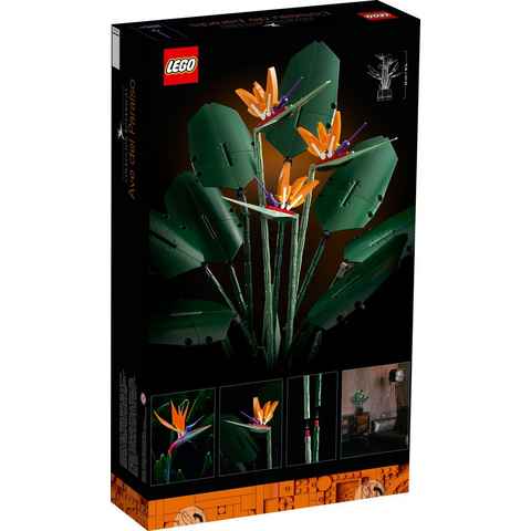 LEGO® Konstruktionsspielsteine LEGO® Creator Expert - Paradiesvogelblume, (Set, 1173 St)