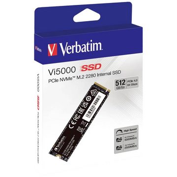 Verbatim Interne M.2 PCIe NVMe SSD 2280 SSHD-Hybrid-Festplatte, NVMe (NVM Express)