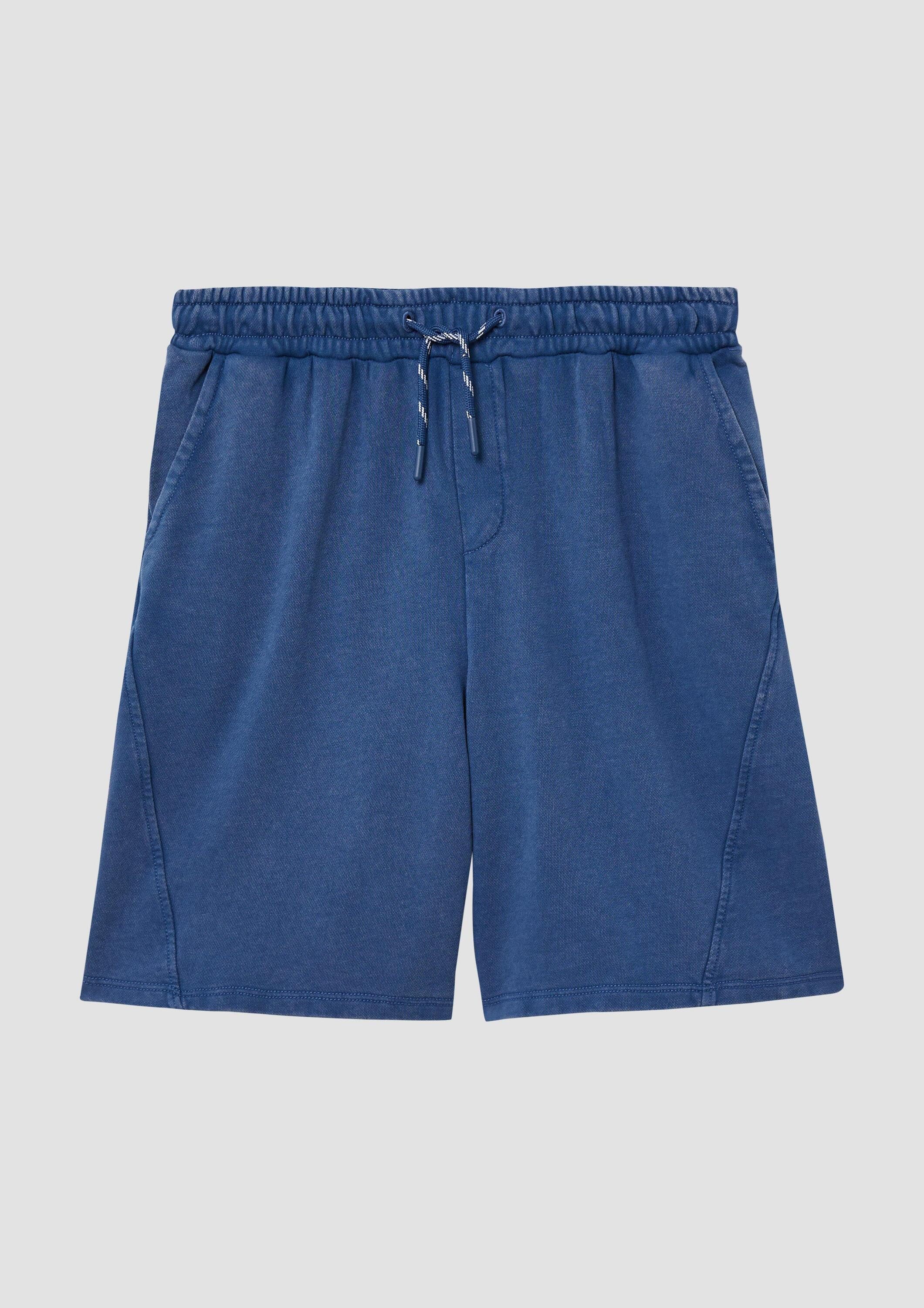 s.Oliver Shorts Leggings Gewaschene Sweat-Bermuda im Loose Fit