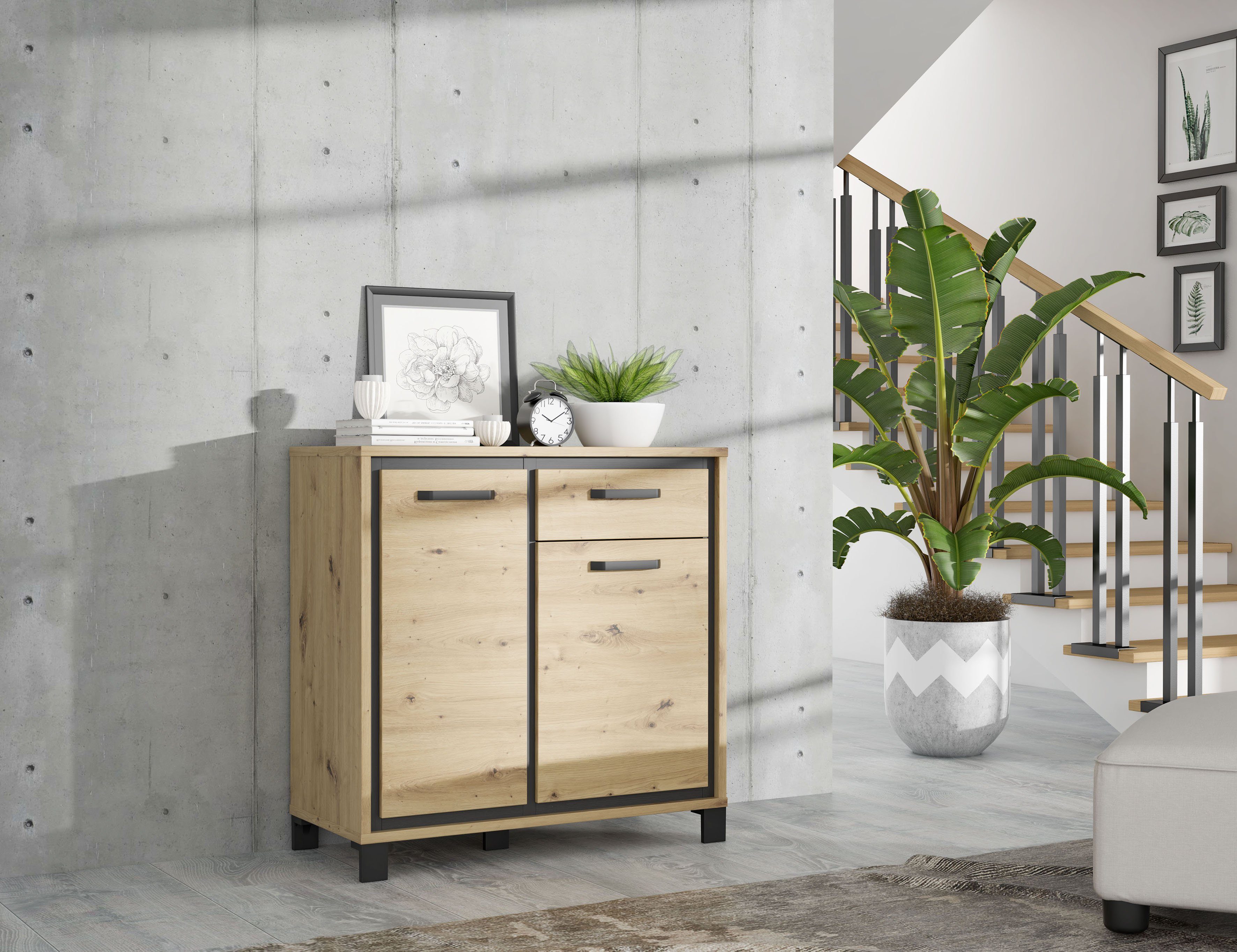 FORTE Kommode Trondheim, Breite 91 cm