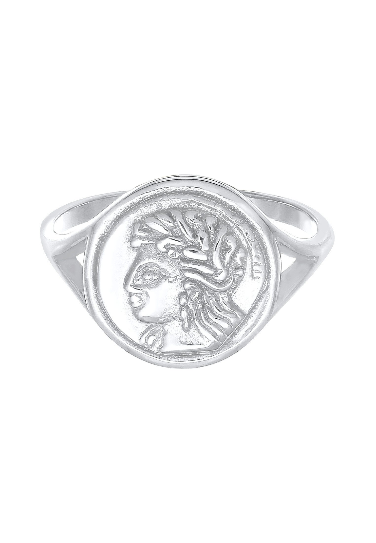 Elli Siegelring Siegelring Coin Antik Münze 925 Silber