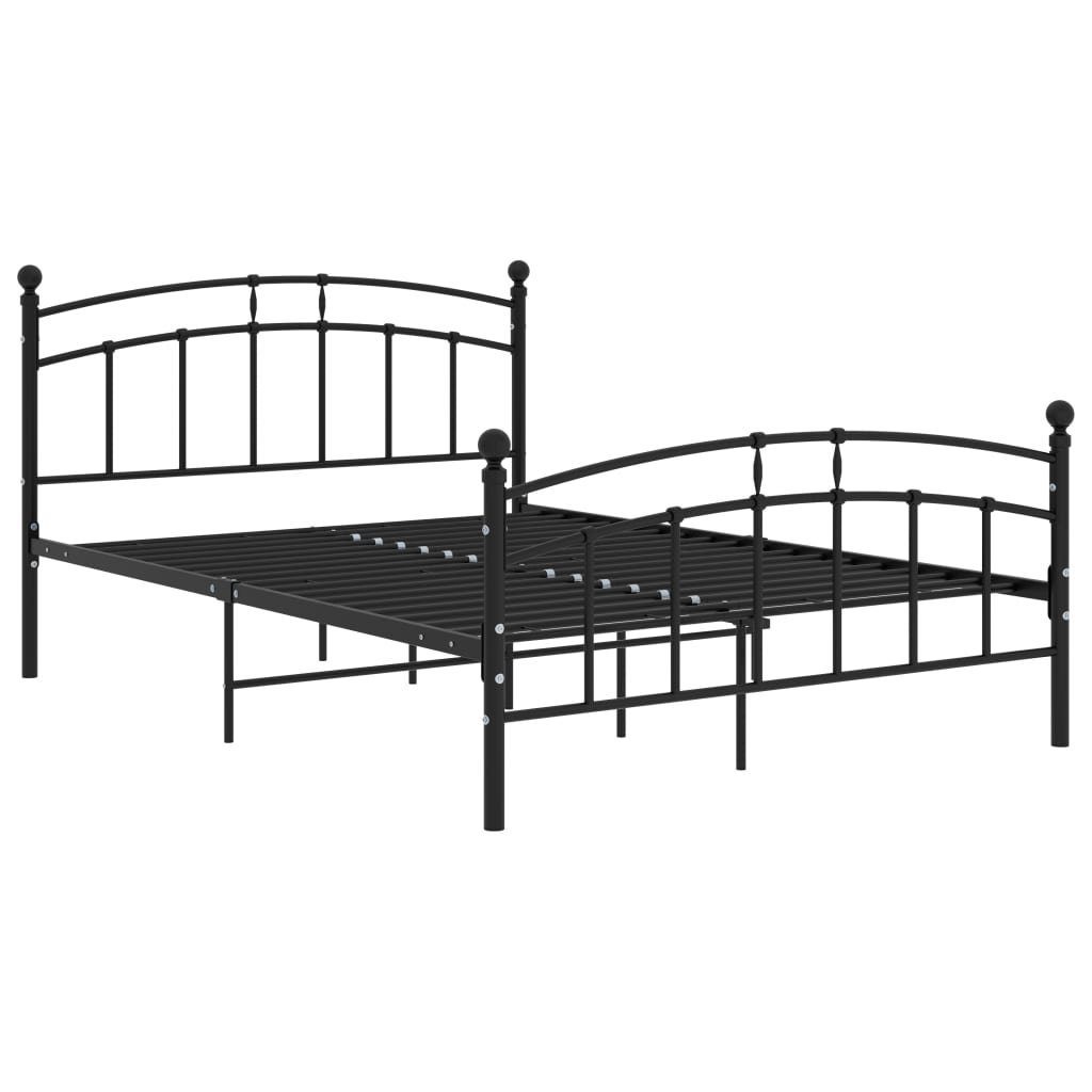 vidaXL Bett Bettgestell Schwarz Metall 200x200 günstig online kaufen