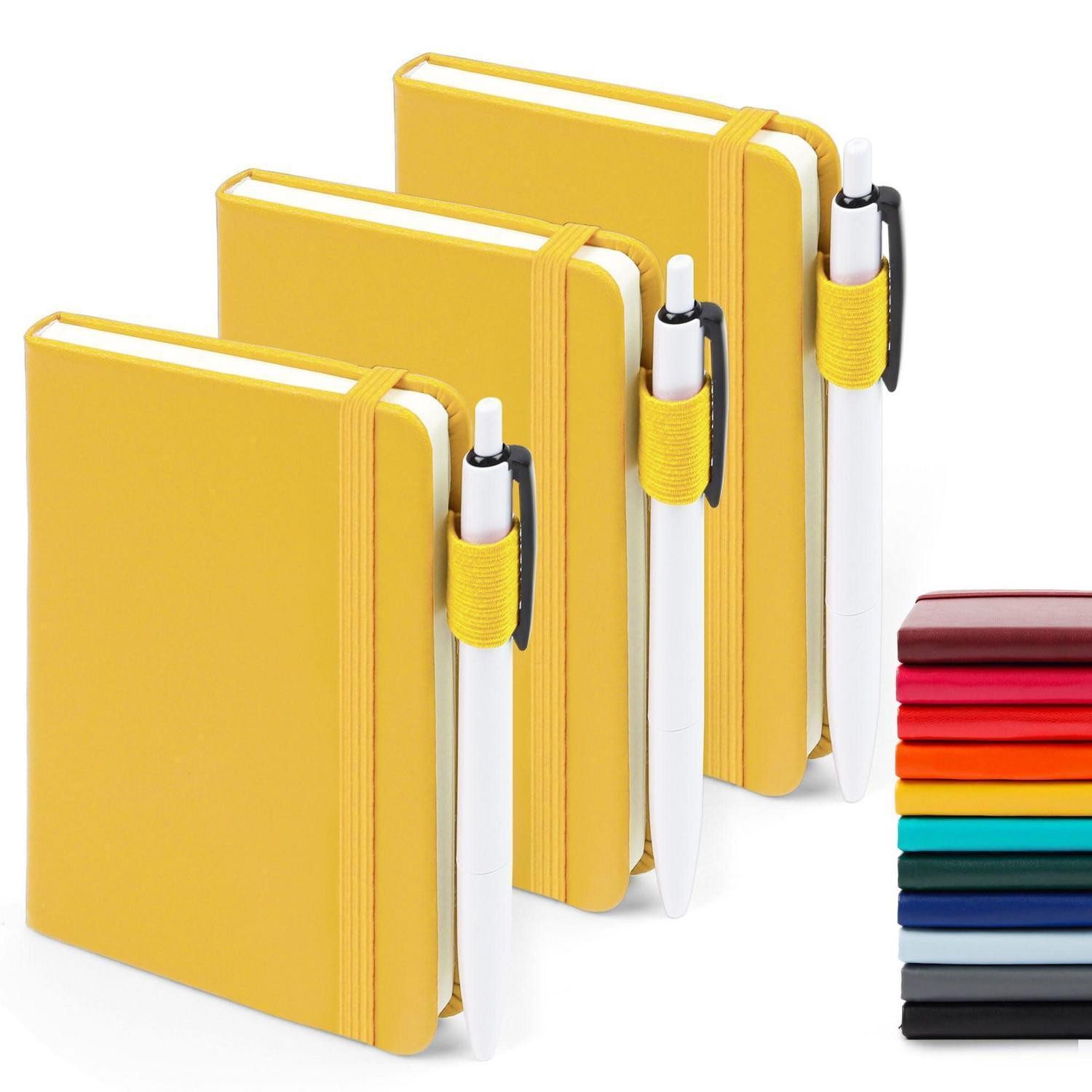 LuxusKollektion Notizheft Notizbuch A6 Set 3 Stk. Gelb