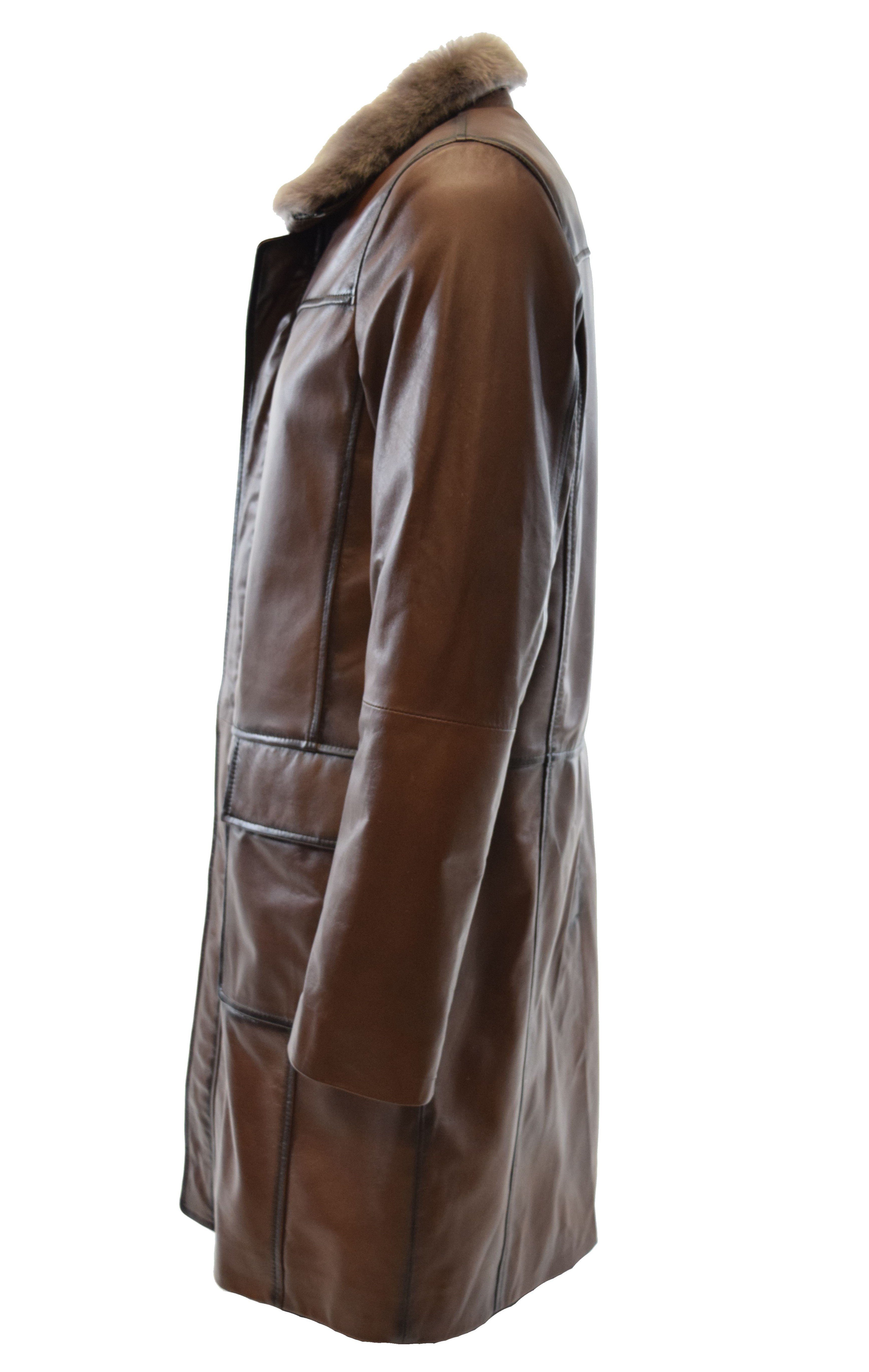 Zimmert Leather Ledermantel Marrius Schwarz, handschuhweiches Leder