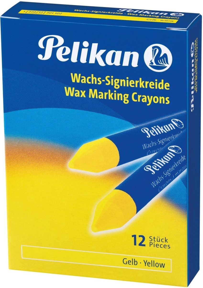 Pelikan Bastelfilz Wachs-Signierkreide 772/12 gelb VE=12 Stück