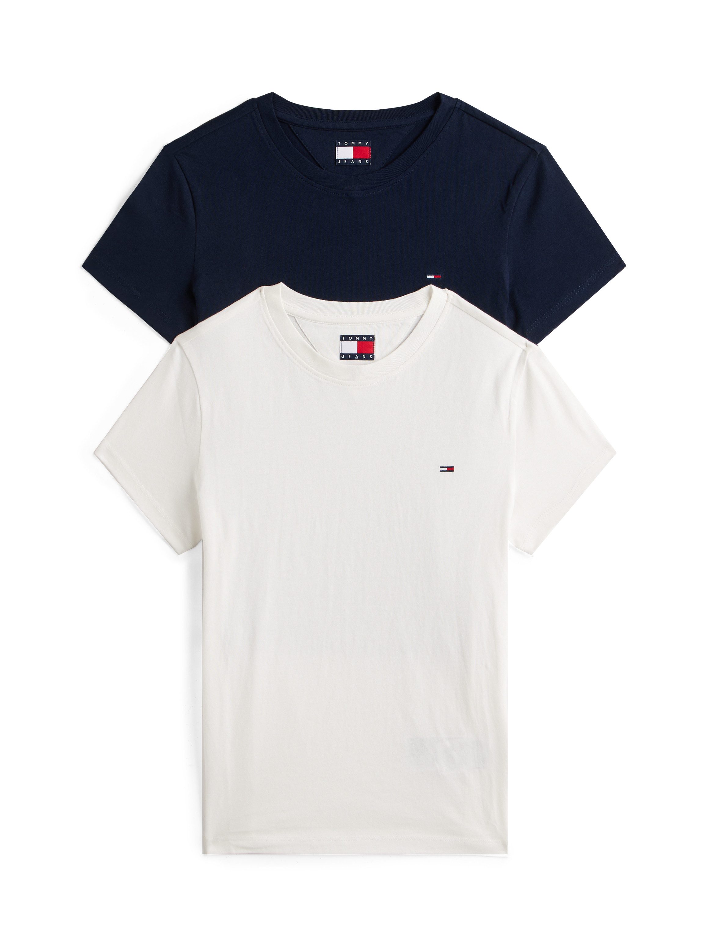 Tommy Jeans T-Shirt TJW 2PACK C-NECK TEE (Packung, 2-tlg., 2er) mit Logo-St günstig online kaufen
