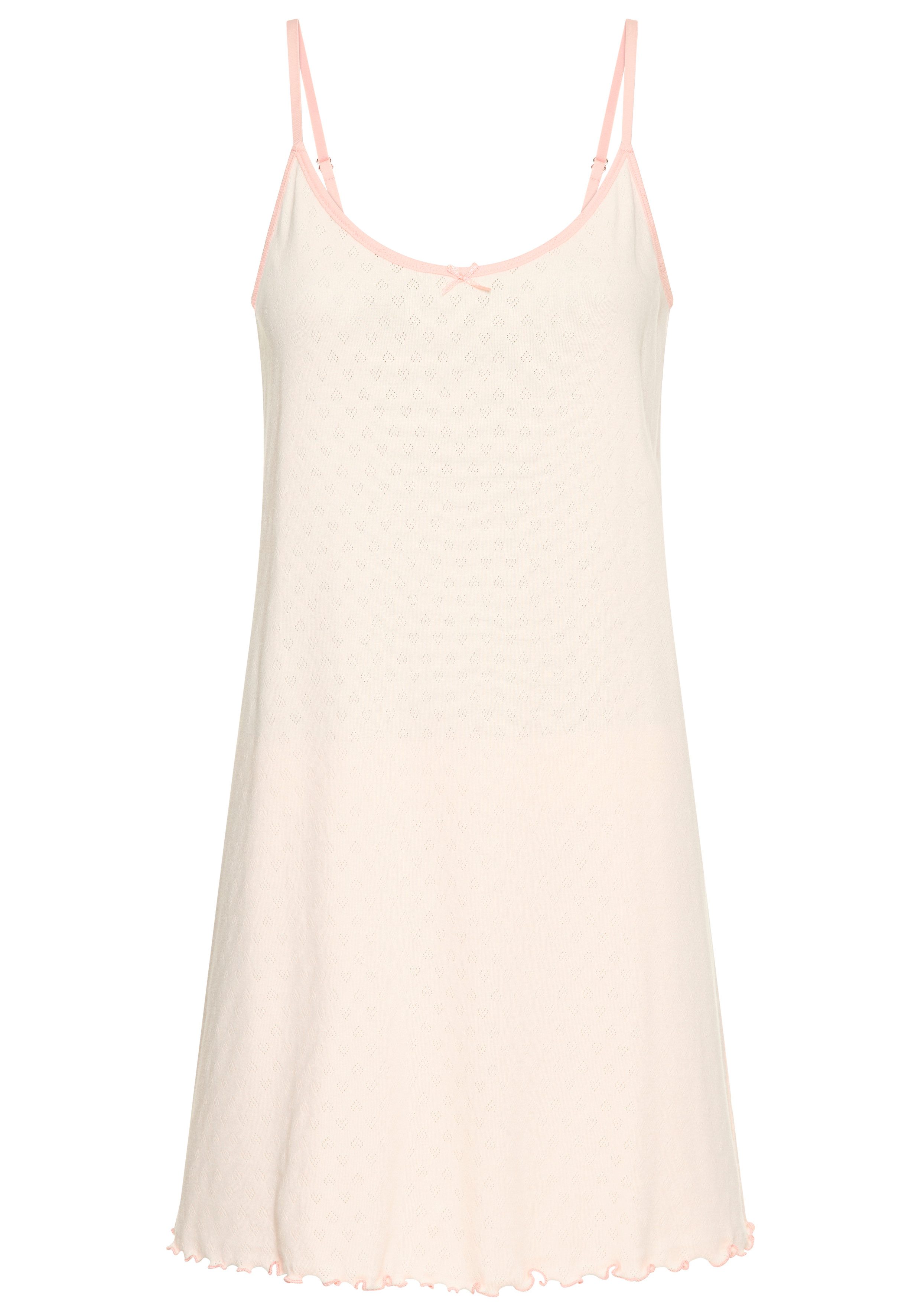 Vivance Dreams Negligé (1-tlg) mit romatischem Ajourstrickmuster