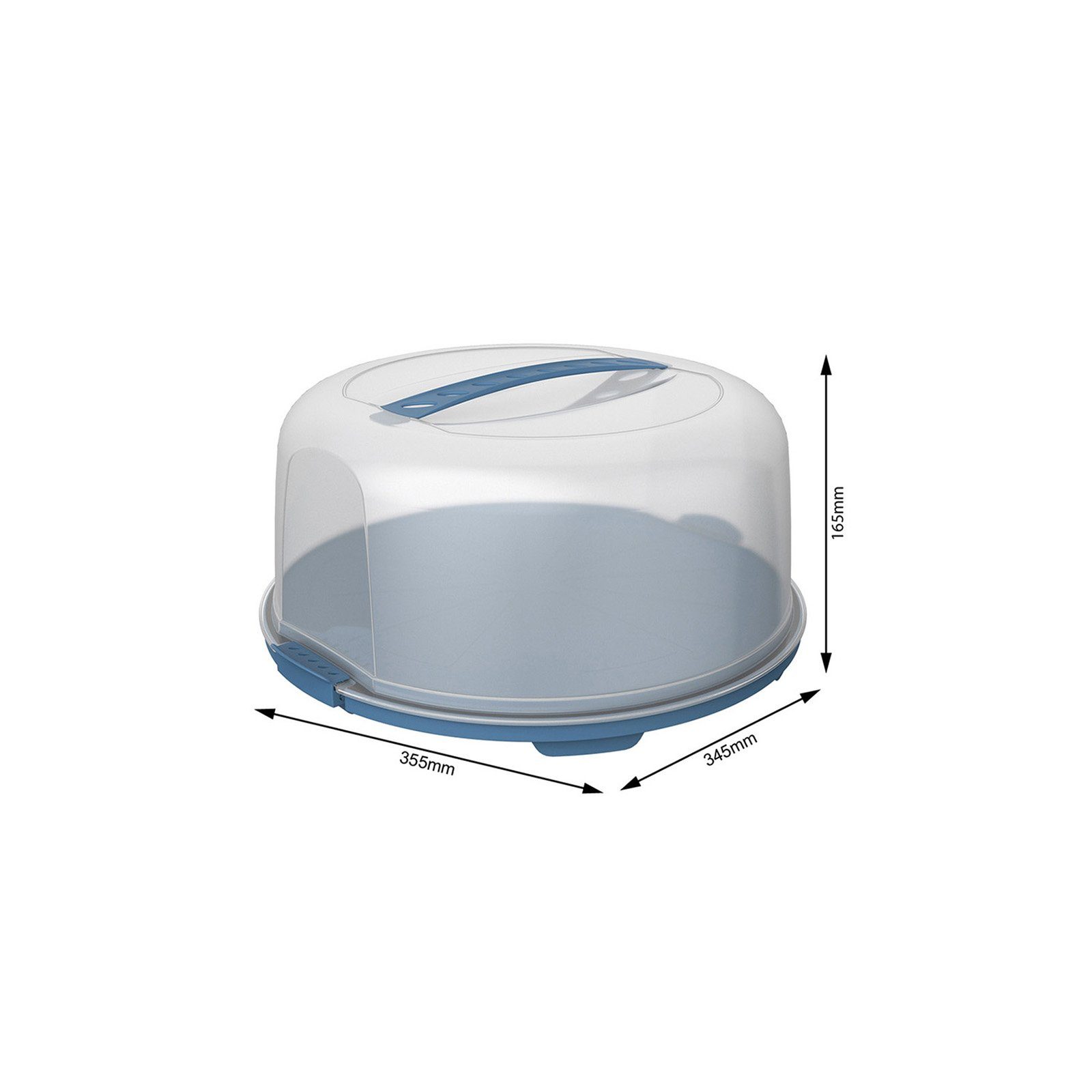 ROTHO Aufbewahrungssystem FRESH hoch Kuchentransportbox mit Haube und Griff – Bild 4 von 4