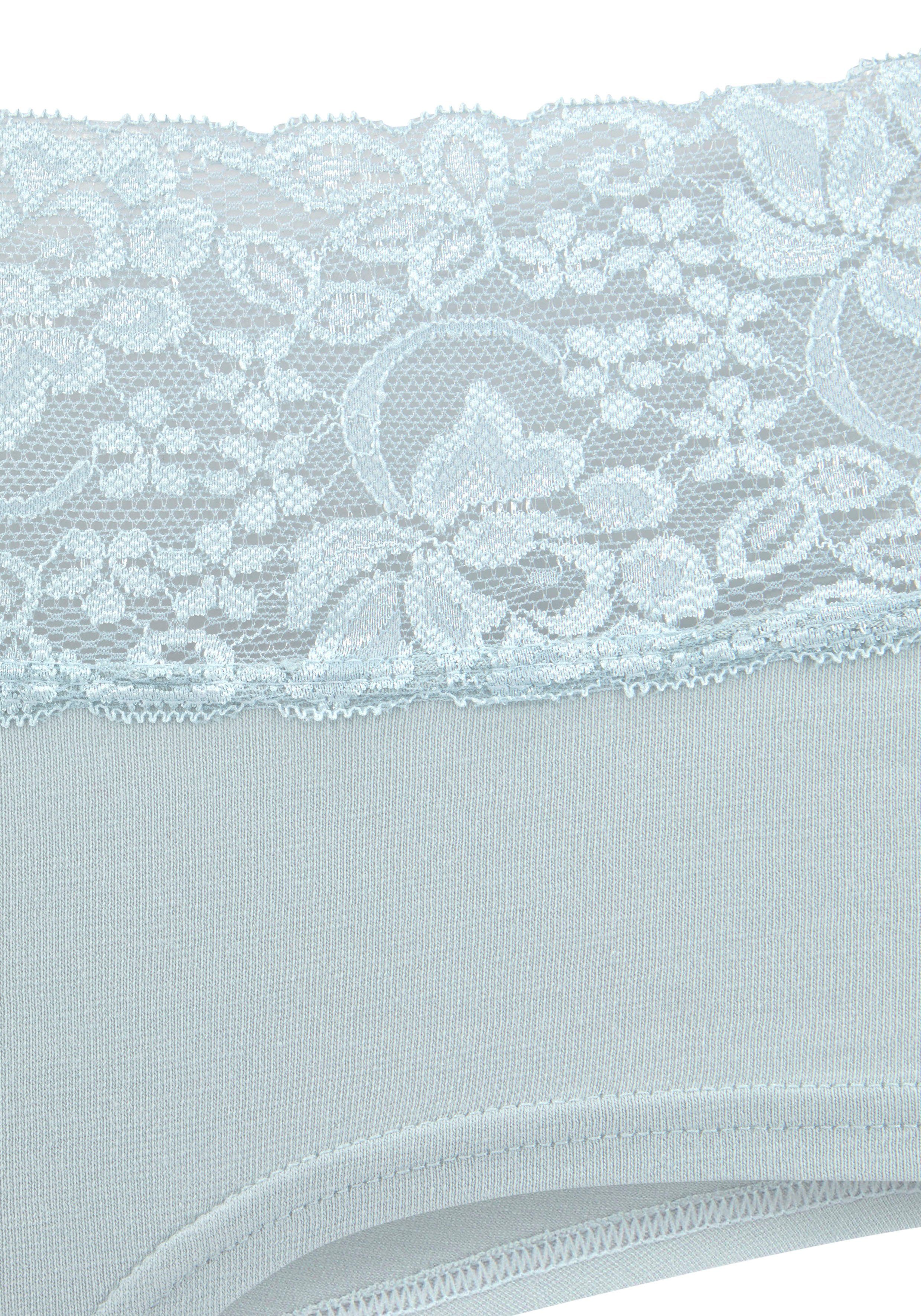 Vivance by Lascana Panty (3er-Pack) aus elastischer Baumwolle mit floraler Spitze – Bild 5 von 5