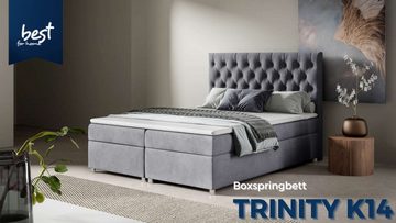 Best for Home Boxspringbett mit Bettkasten Trinity K-14 Bonellfederkern inkl. Topper