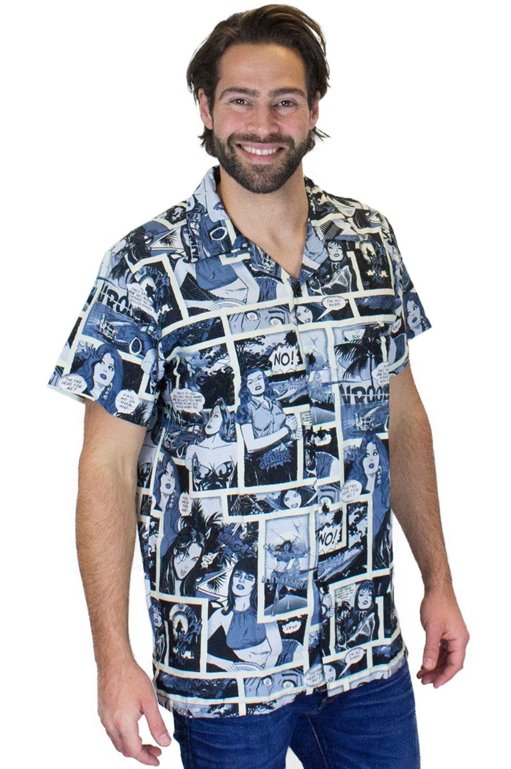 King Kameha Hawaiihemd Comic Funky Hawaii-Hemd günstig online kaufen
