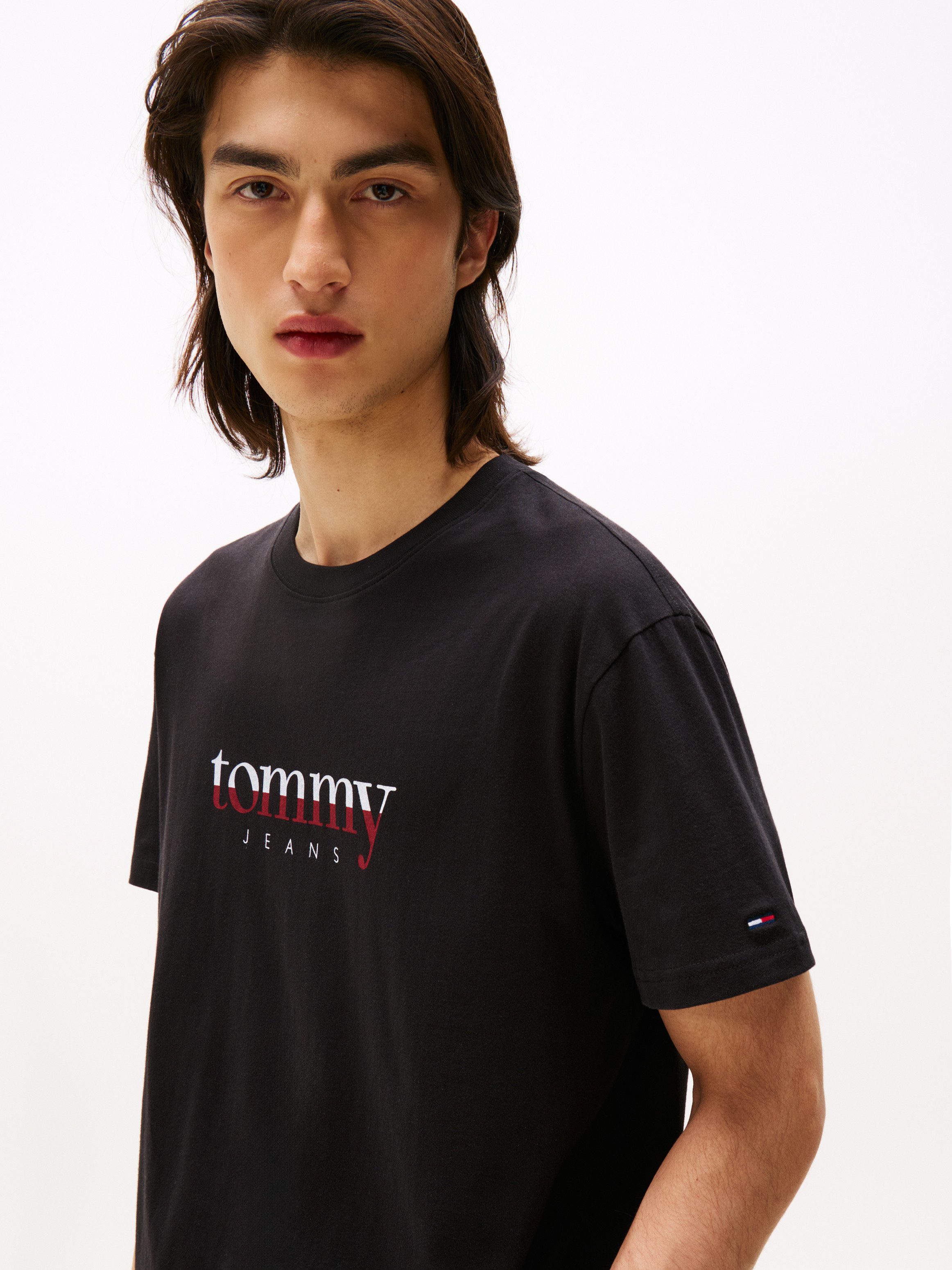 Tommy Jeans T-Shirt aus Jersey mit Logo günstig online kaufen