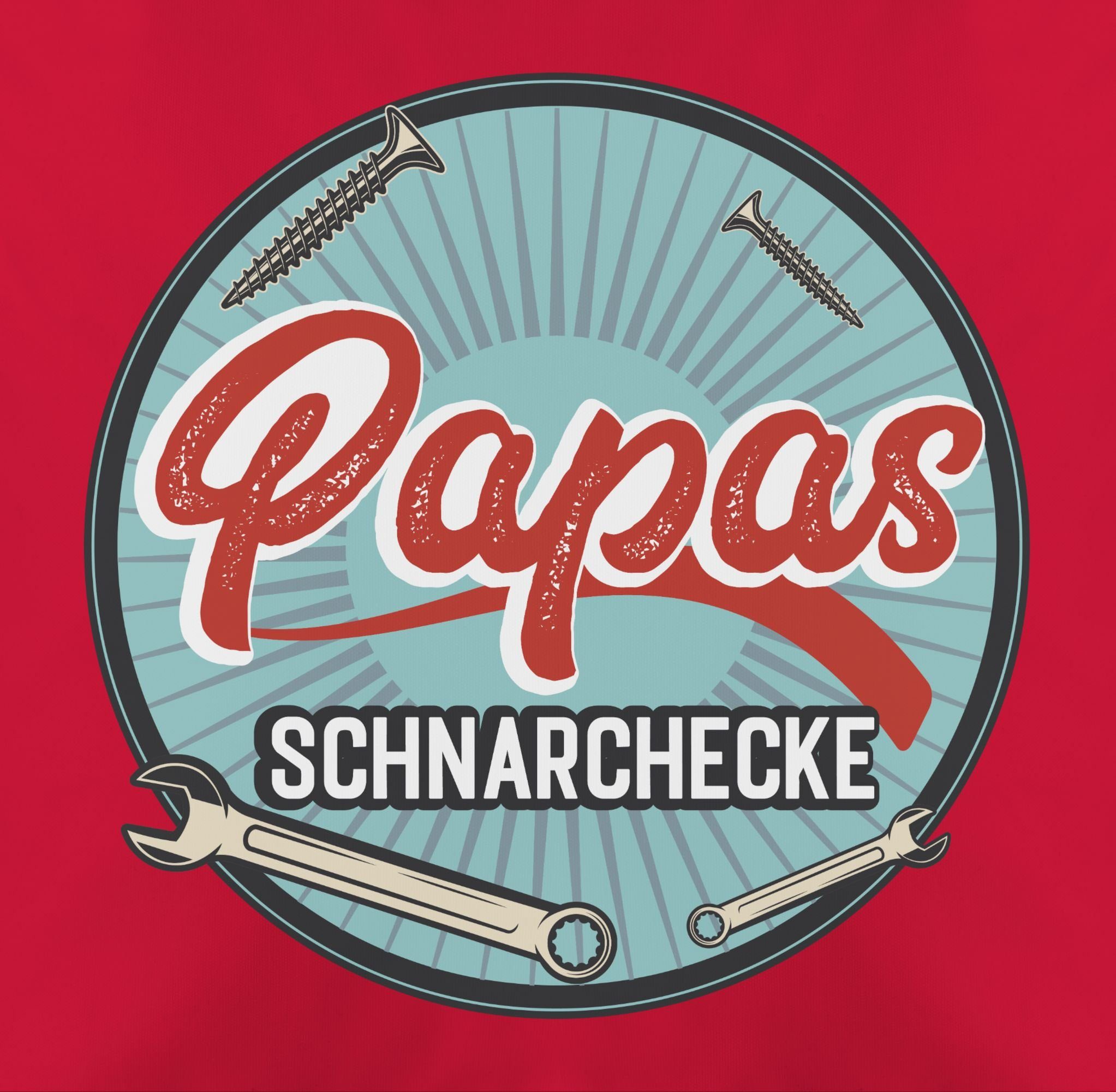 Papas Rot - Shirtracer Vintage Schnarchecke blau, 2 Dekokissen Vatertagsgeschenk Kissen