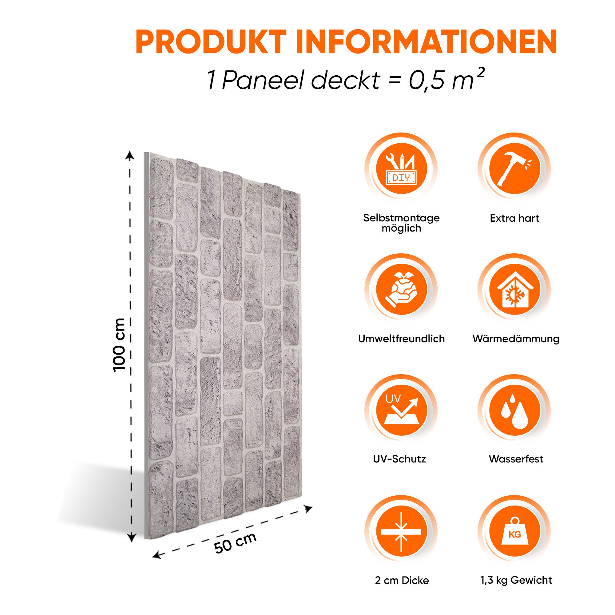 IZODEKOR 3D Wandpaneel IZODEKOR Wandverkleidung Steinoptik Styropor 3D Wand günstig online kaufen